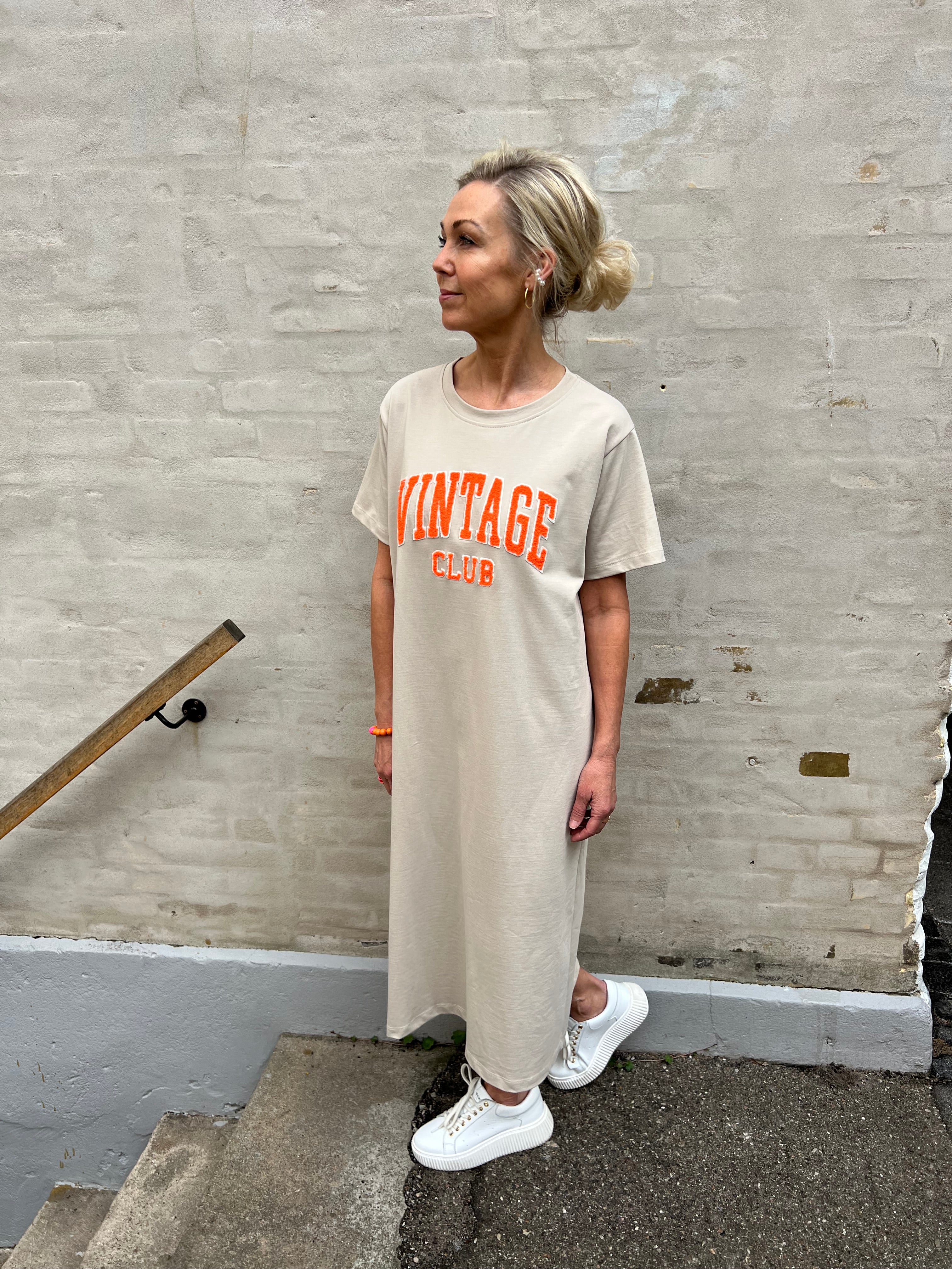 Roberta sweat dress beige