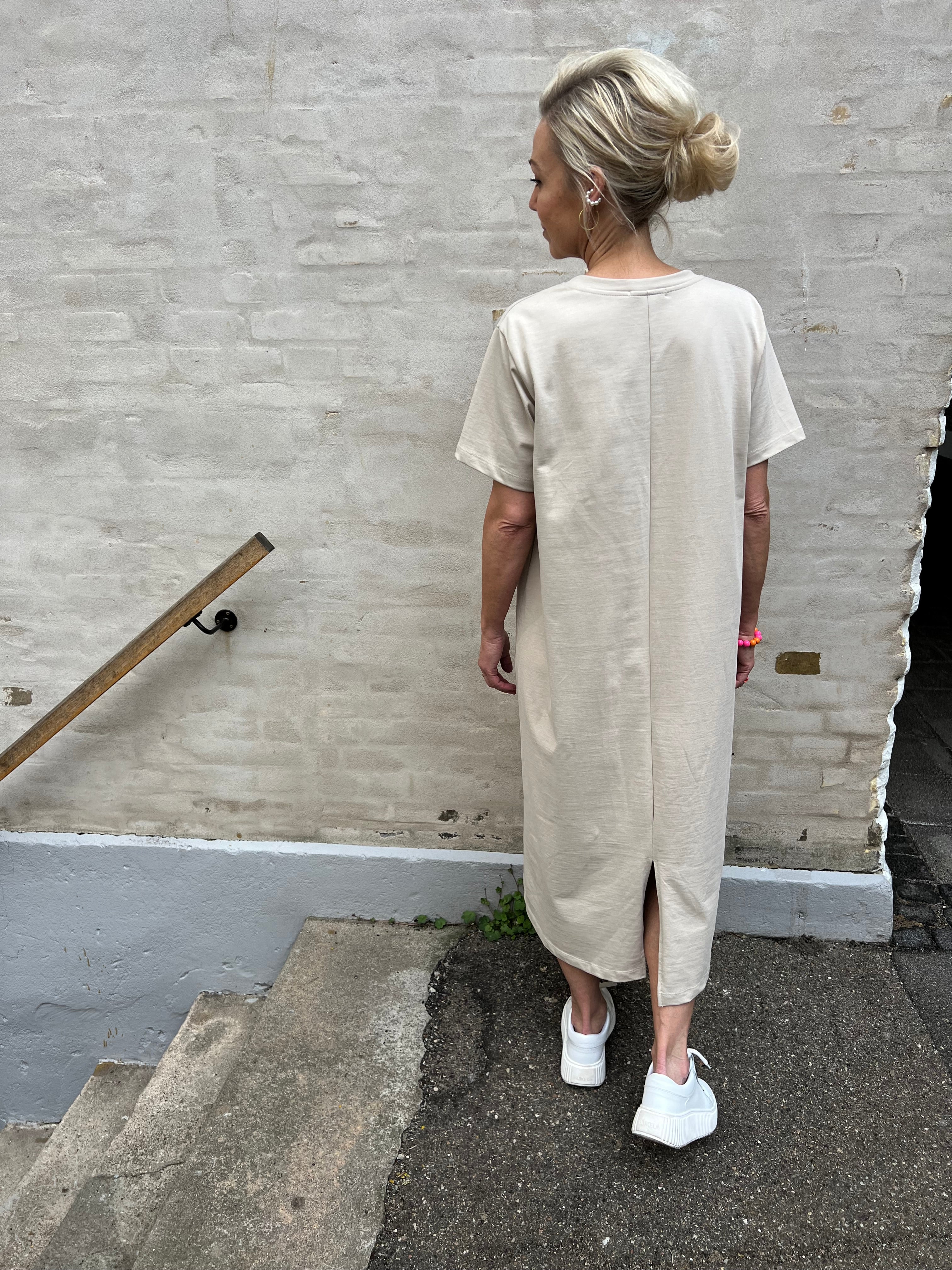 Roberta sweat dress beige