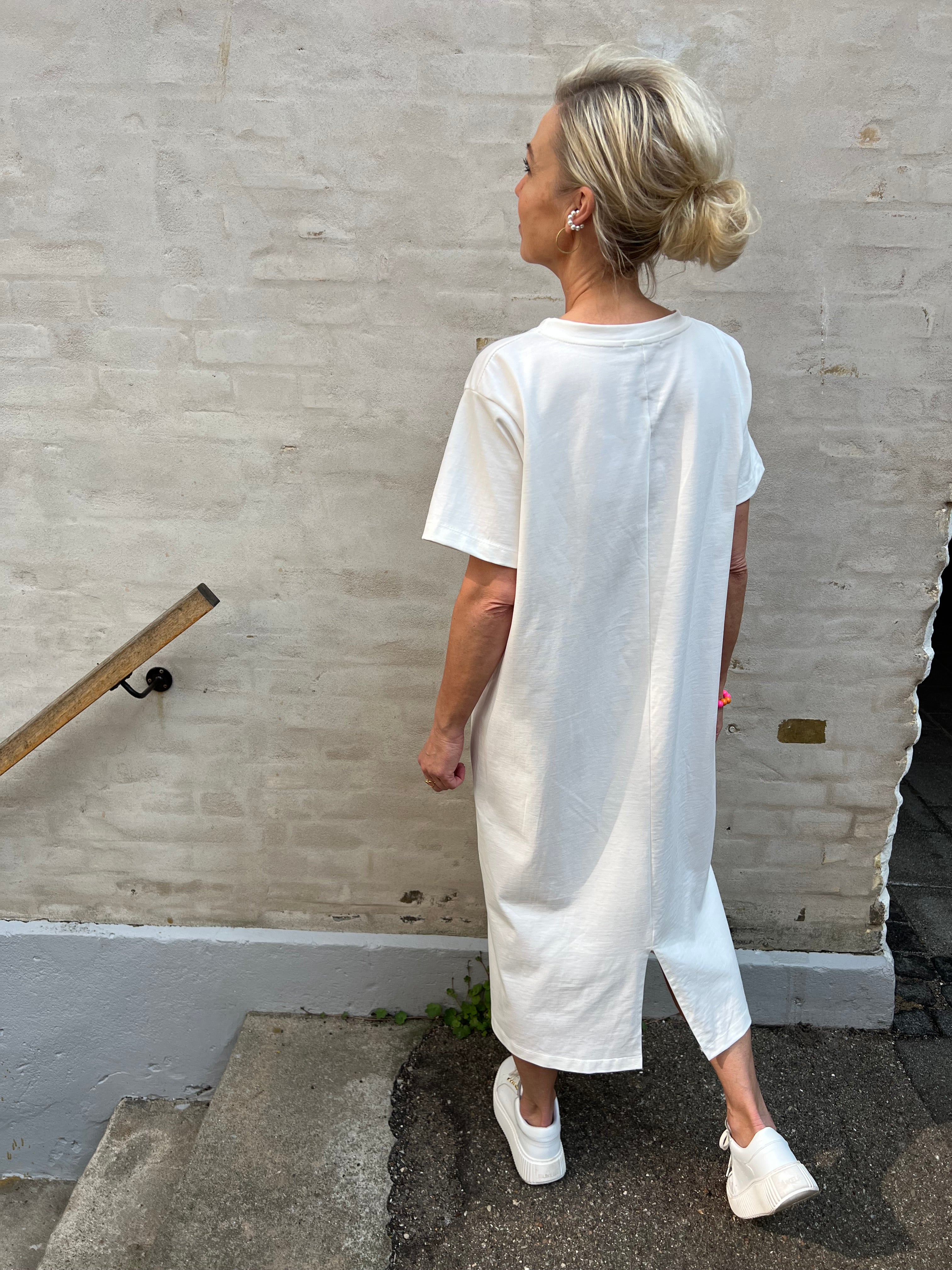 Roberta sweat dress off white