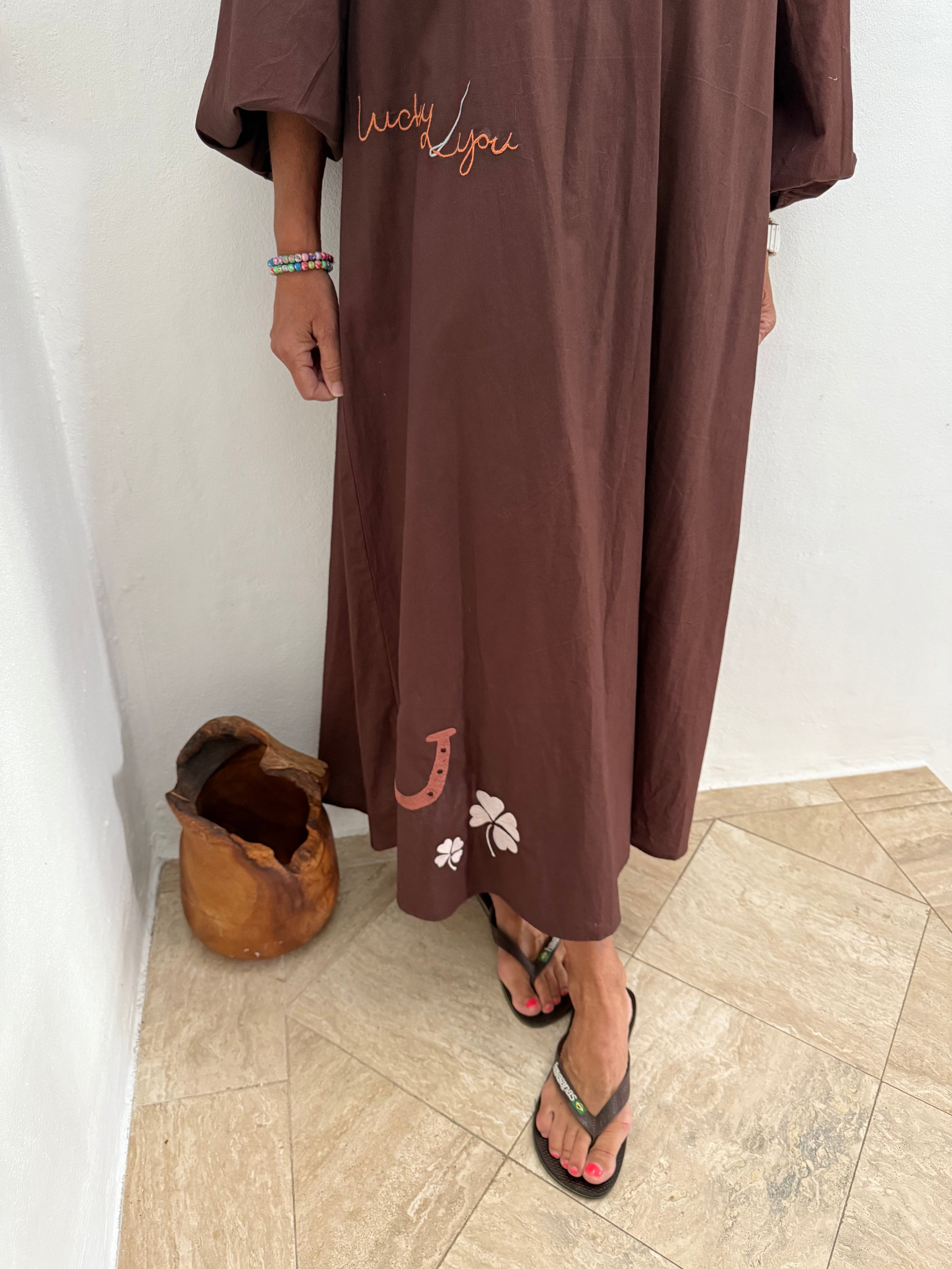 The good luck dress - Chocolate brown