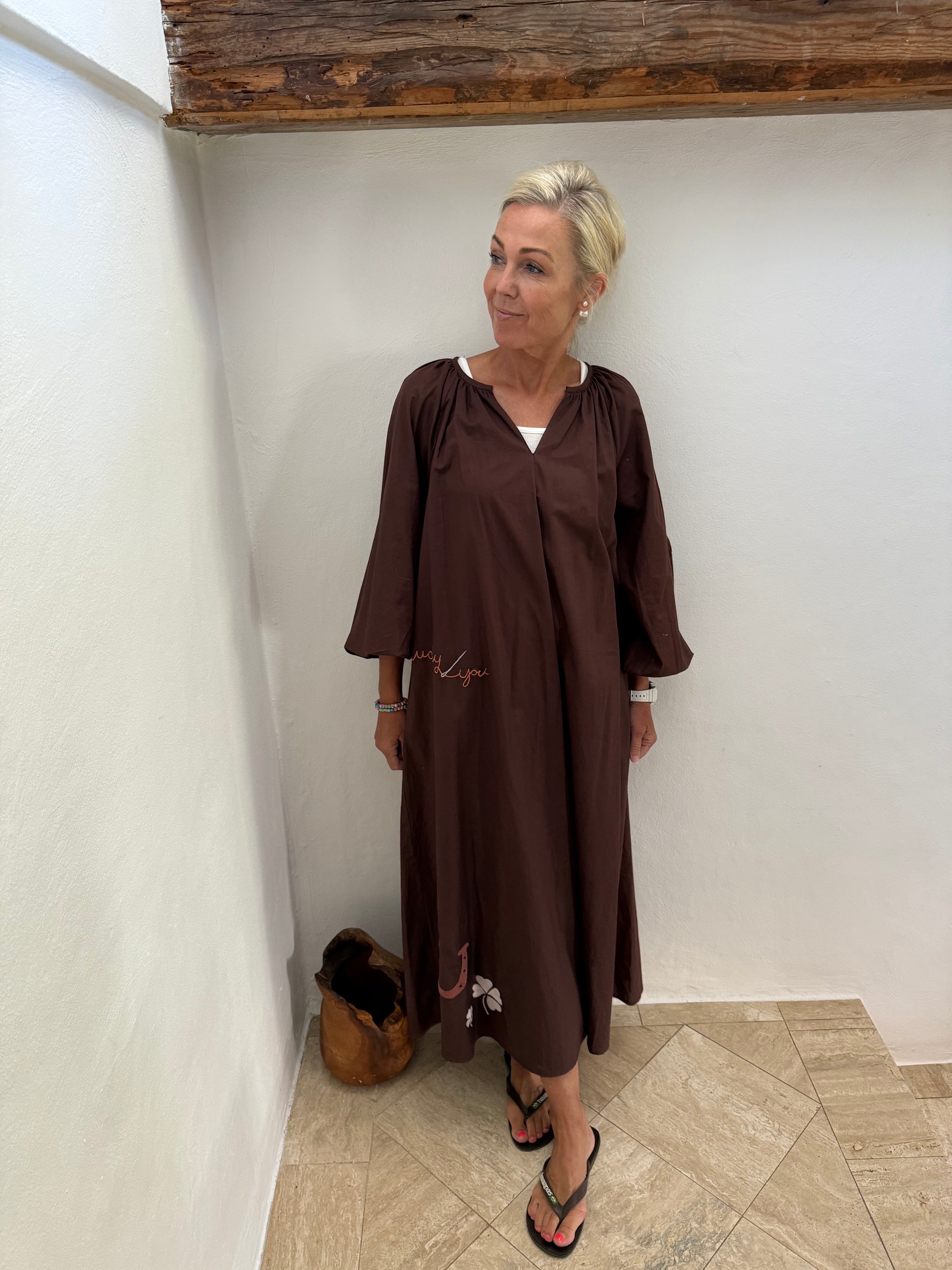 The good luck dress - Chocolate brown