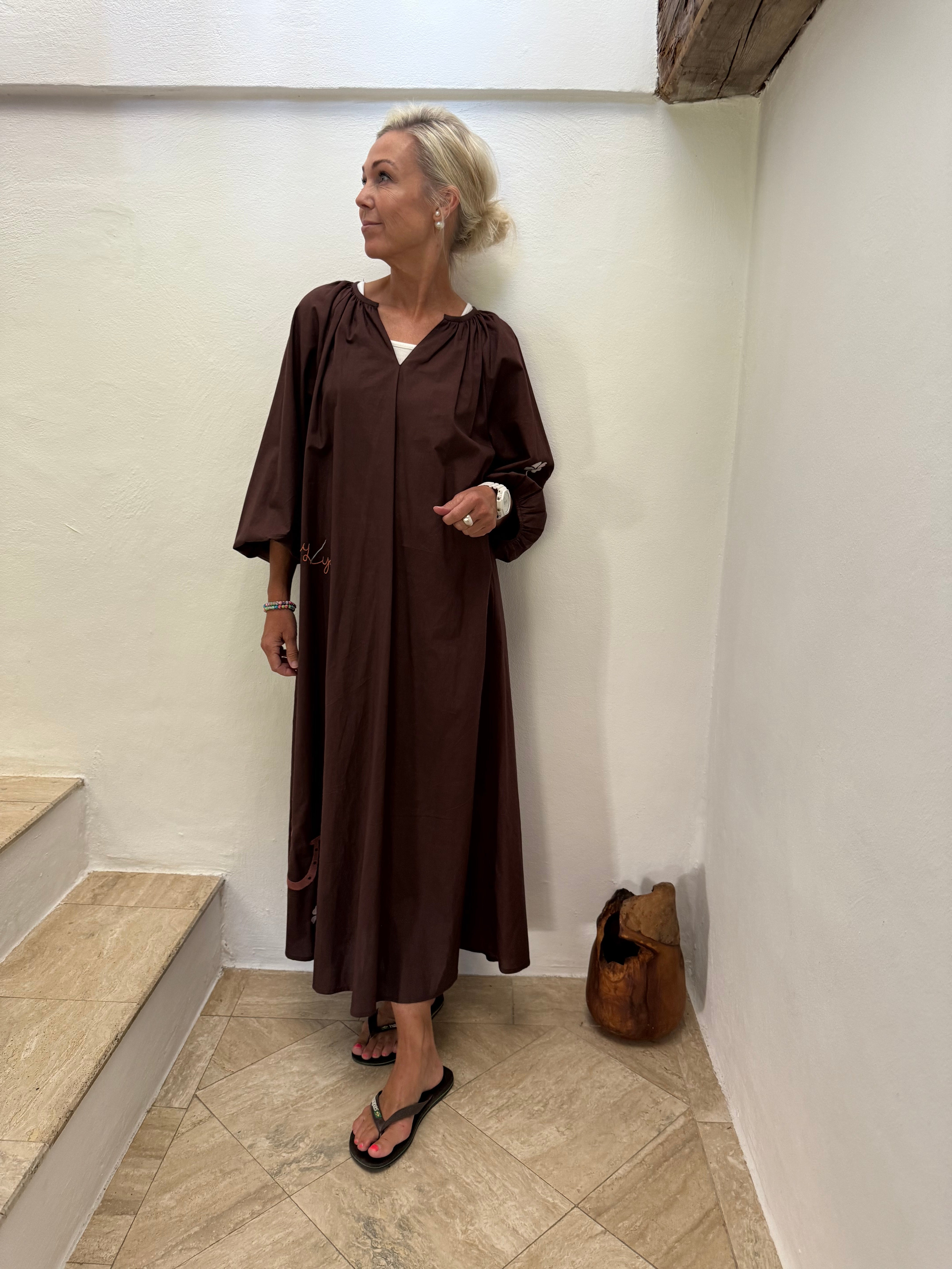The good luck dress - Chocolate brown