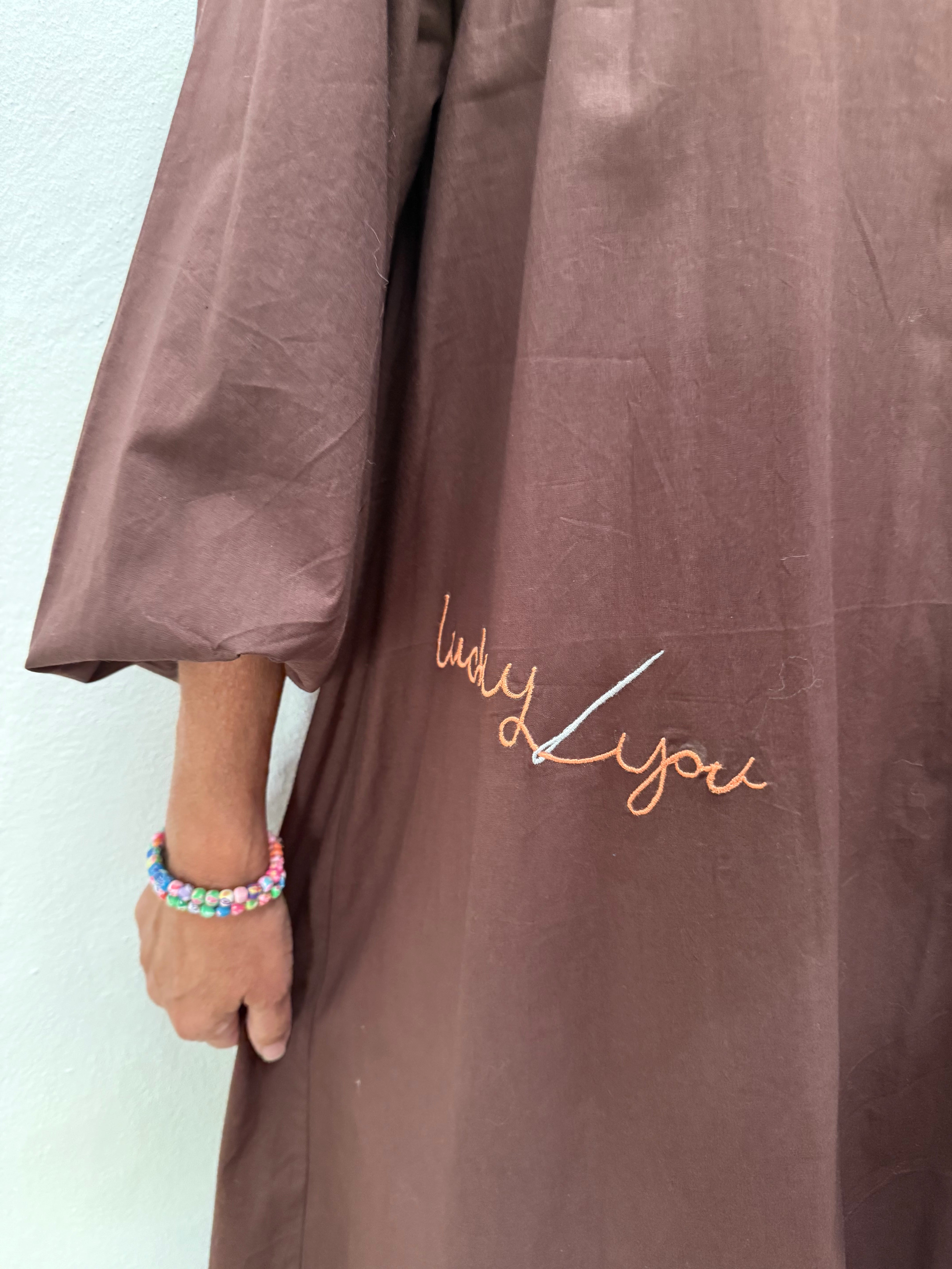 The good luck dress - Chocolate brown