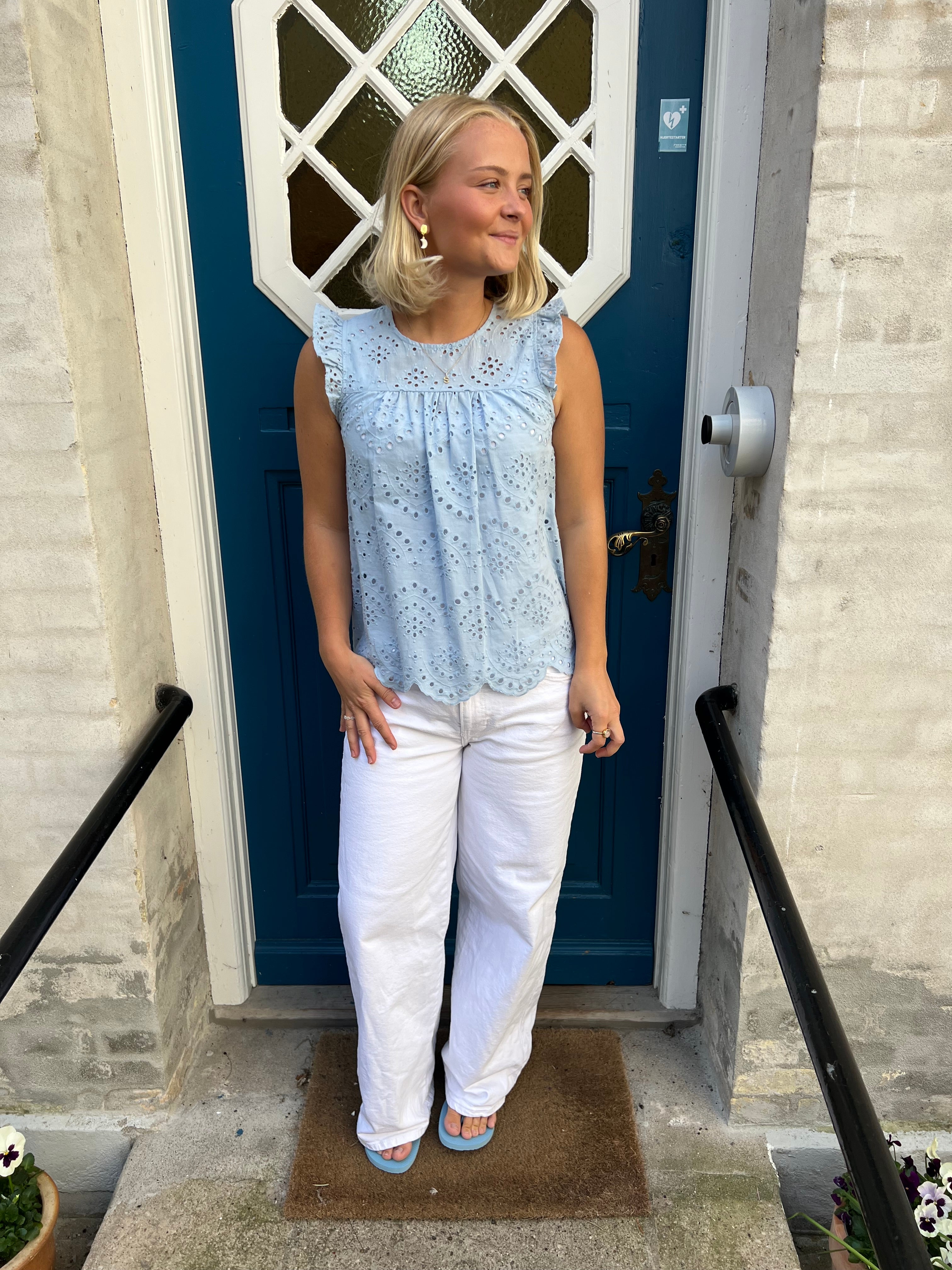 Vilde top cashmere blue