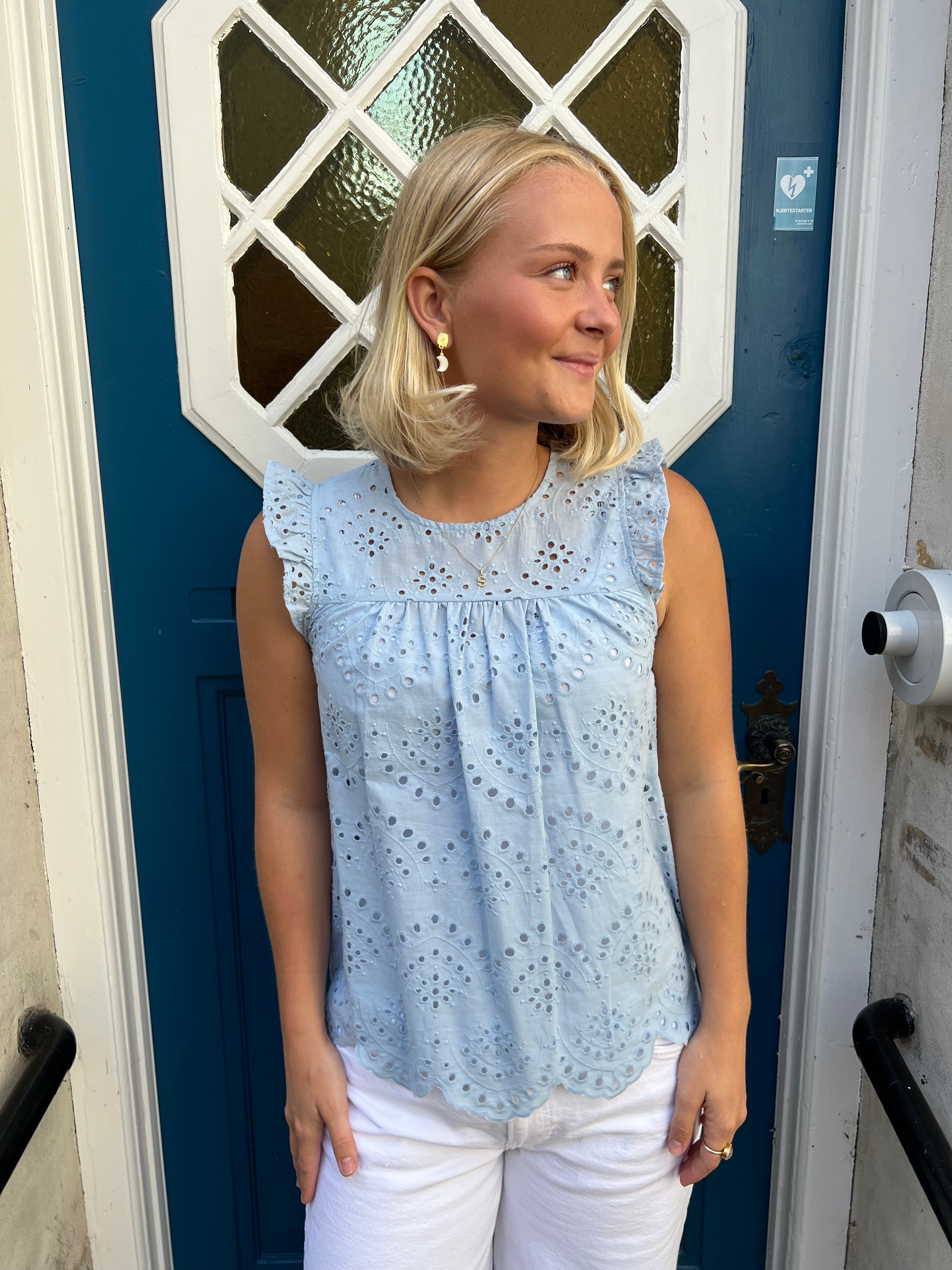 Vilde top cashmere blue