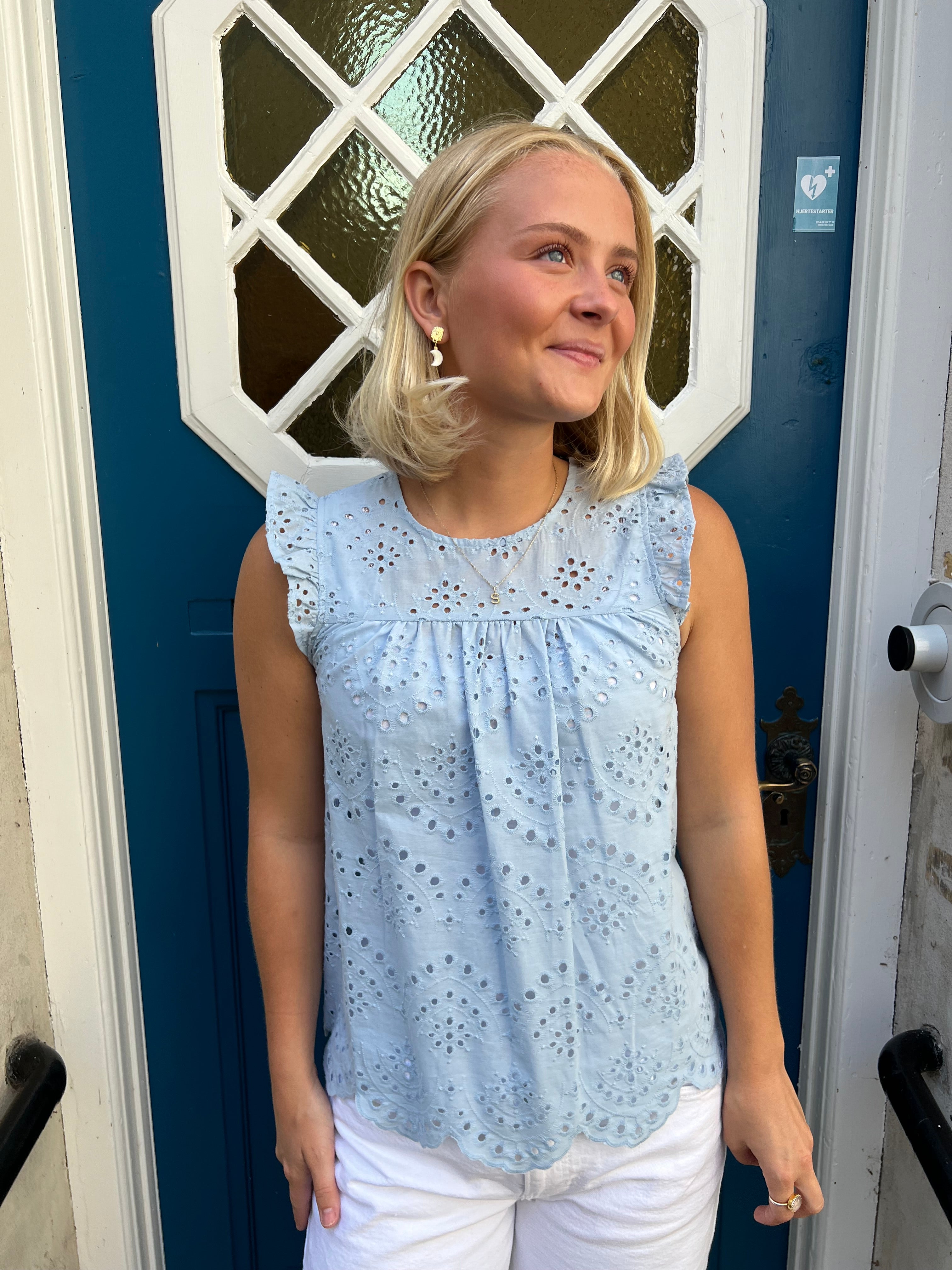 Vilde top cashmere blue