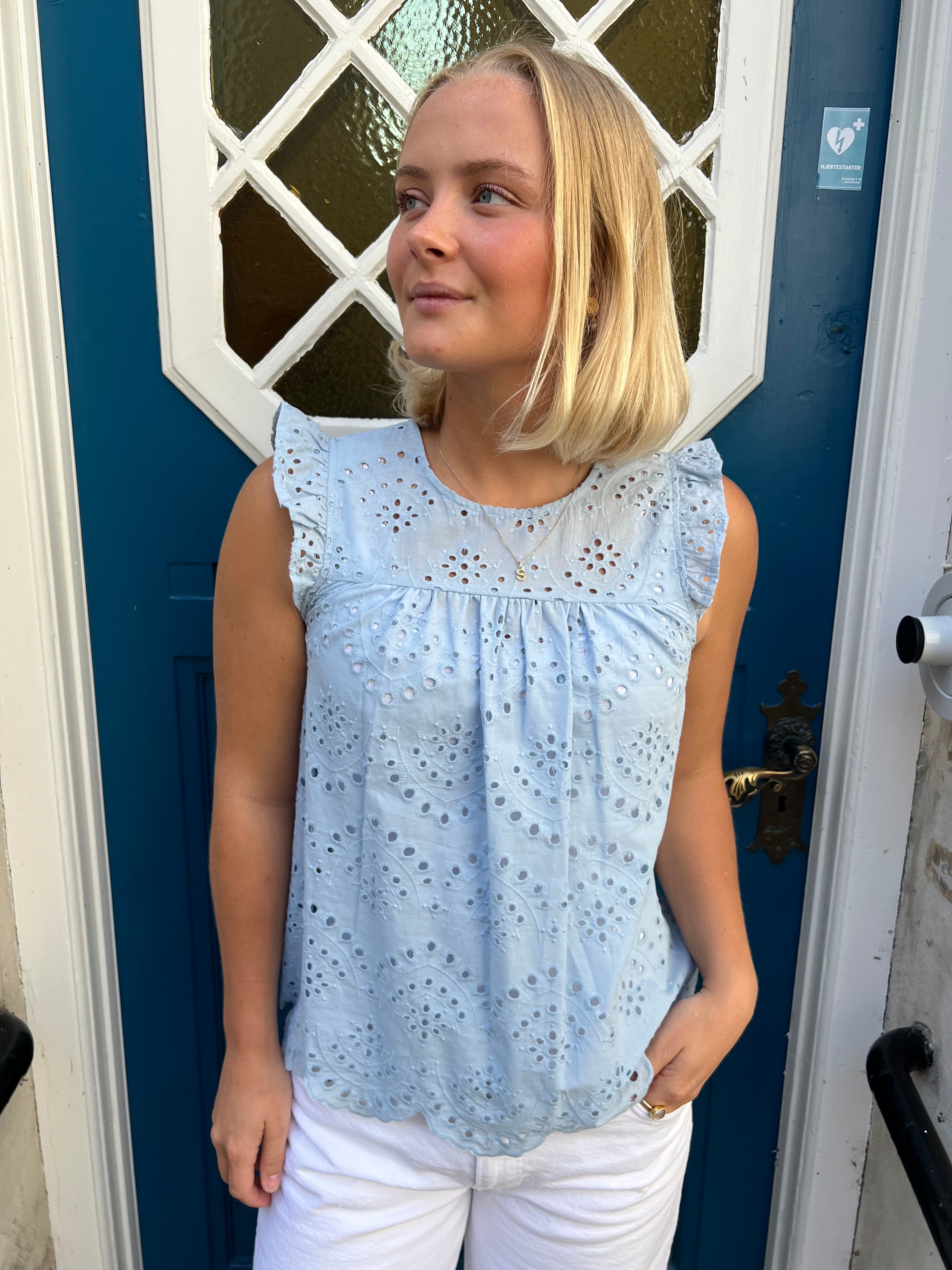 Vilde top cashmere blue