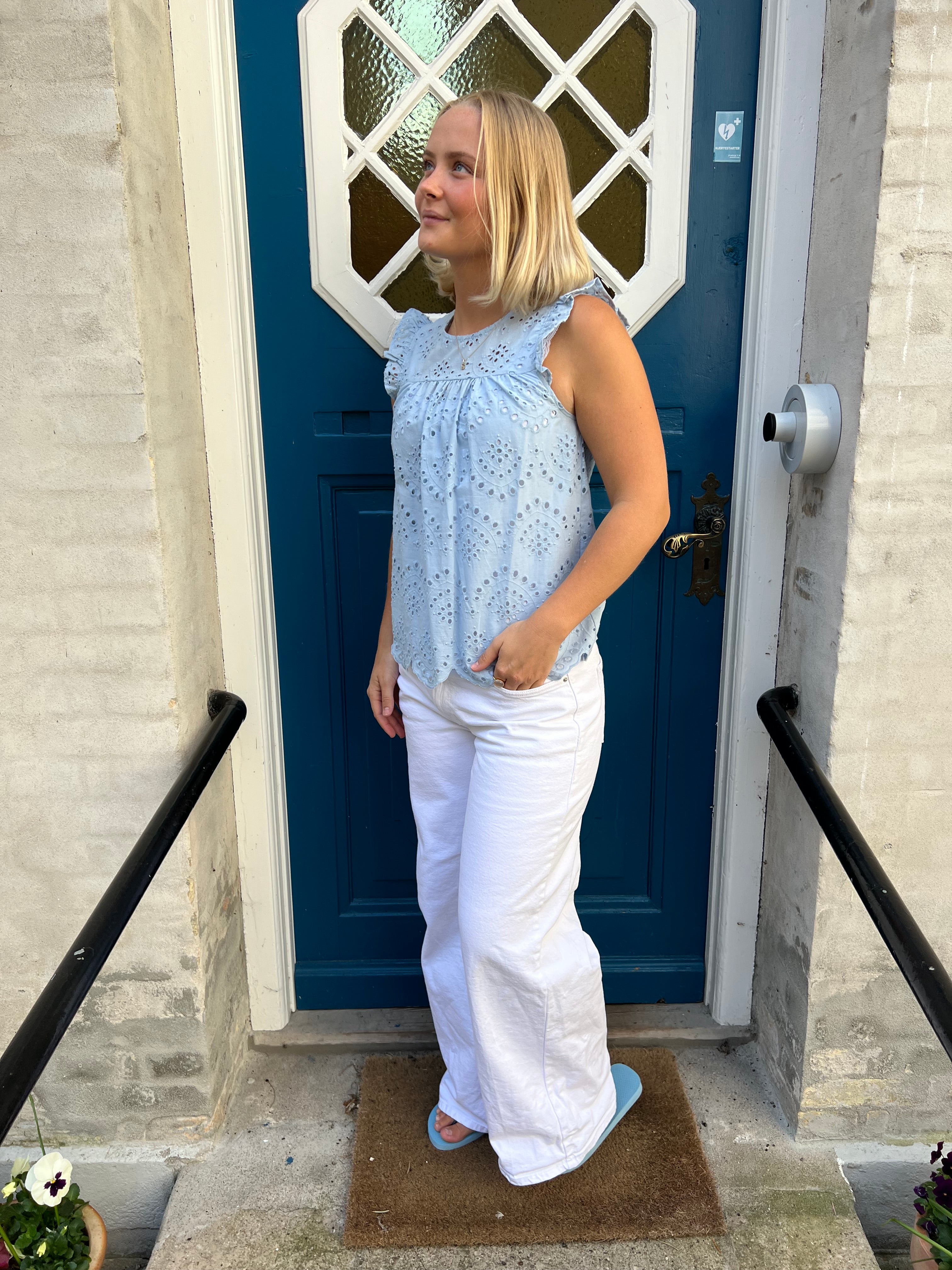 Vilde top cashmere blue
