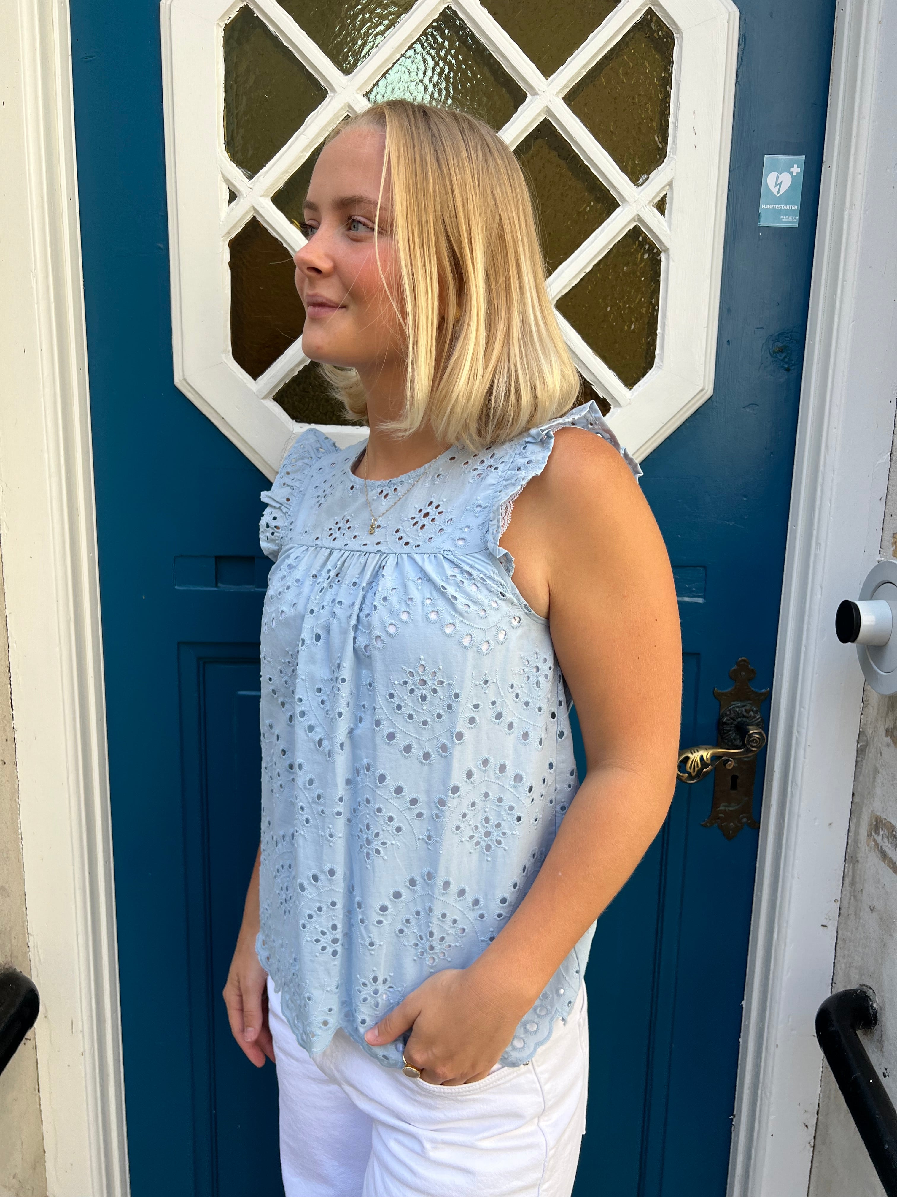 Vilde top cashmere blue