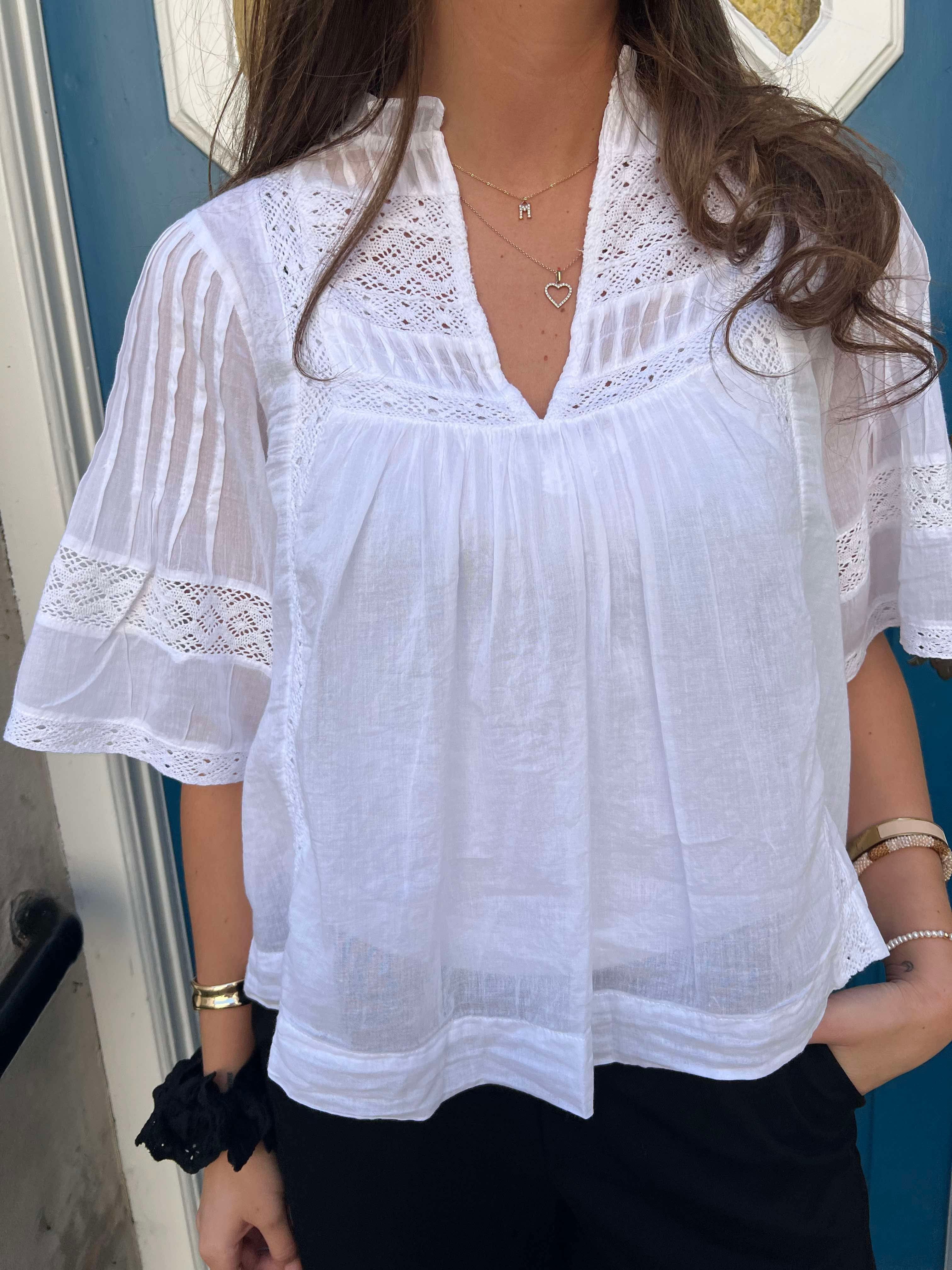 Siama voile blouse white