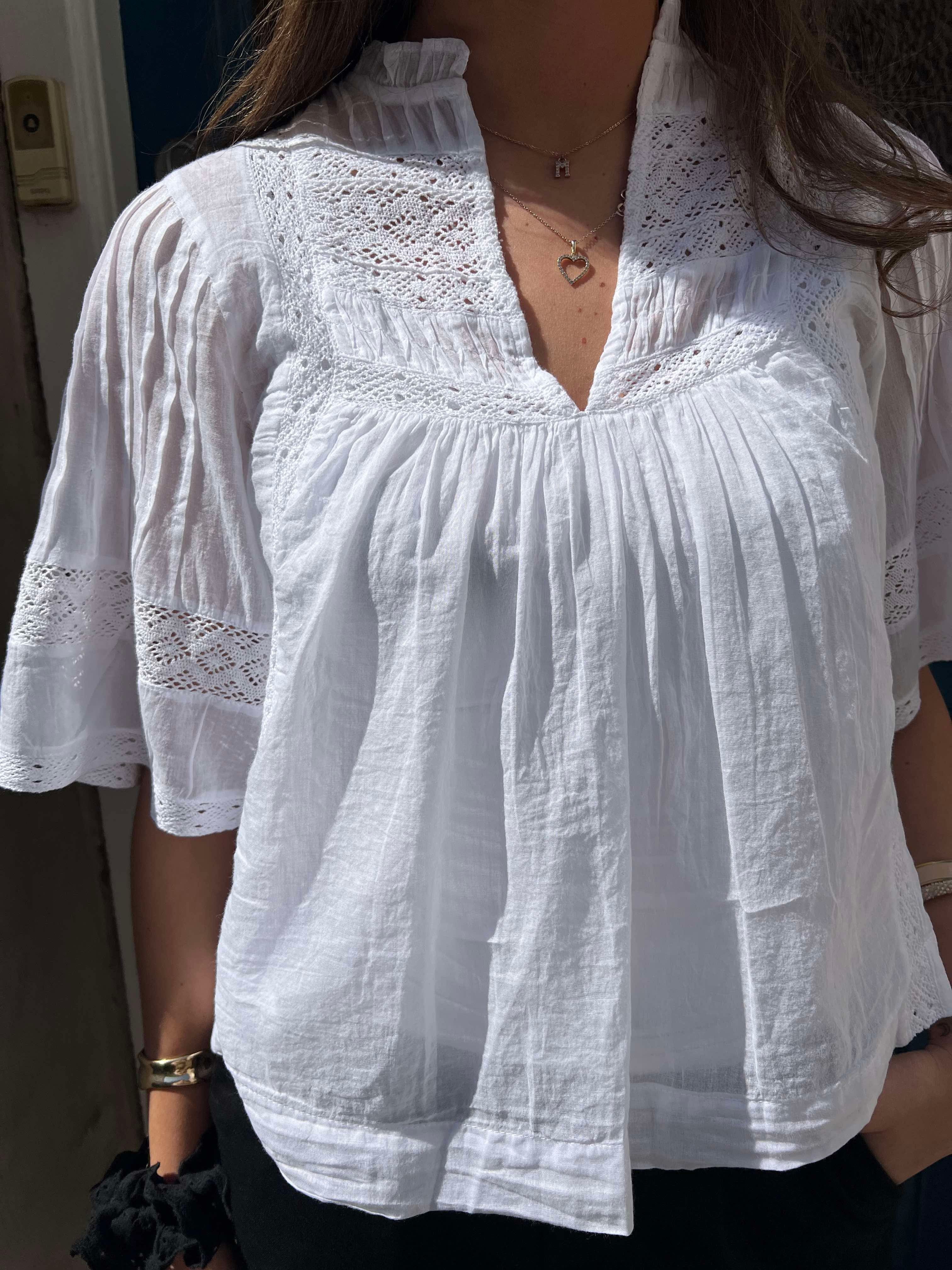 Siama voile blouse white