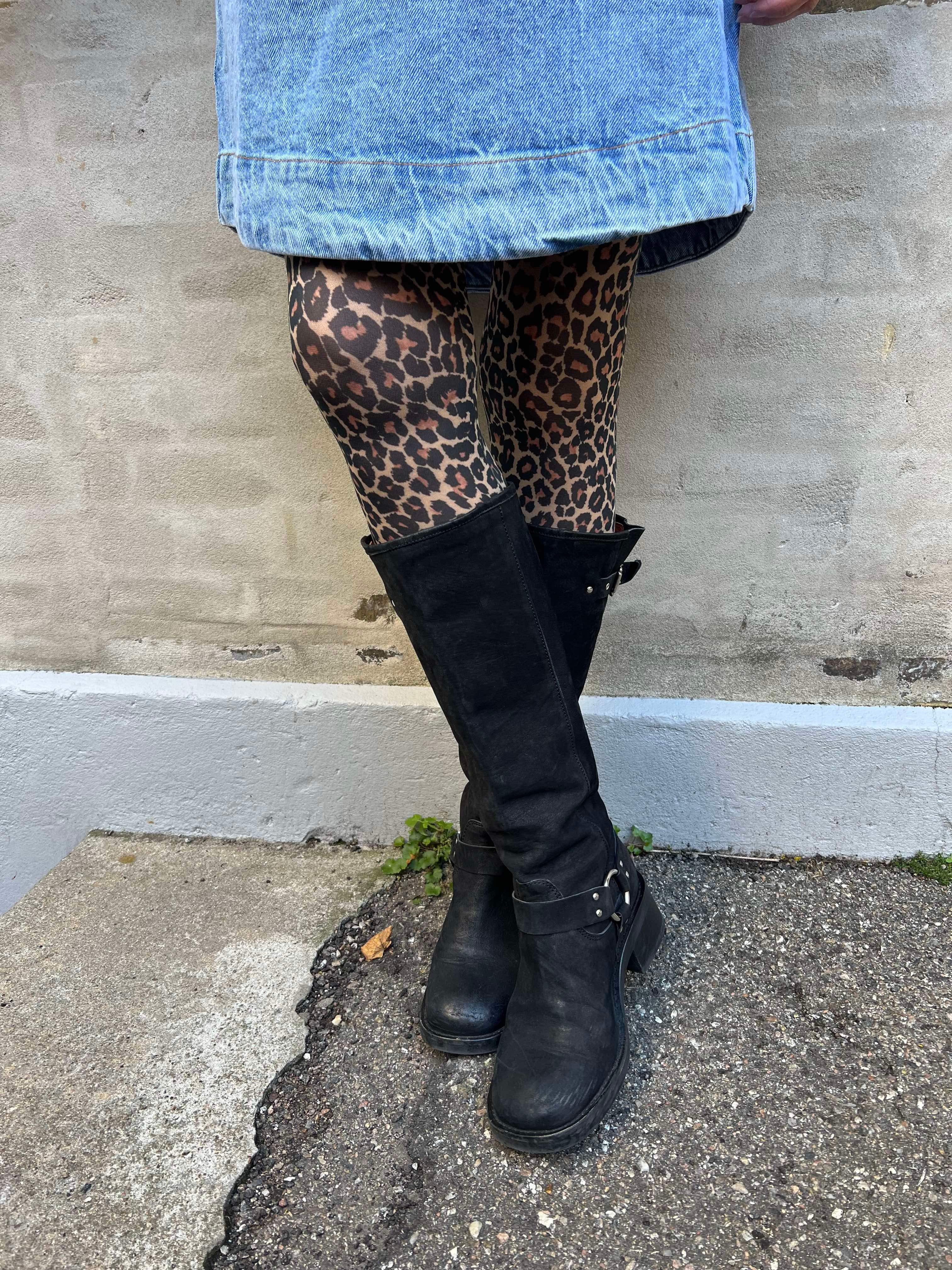 Alma tights - Natural leo