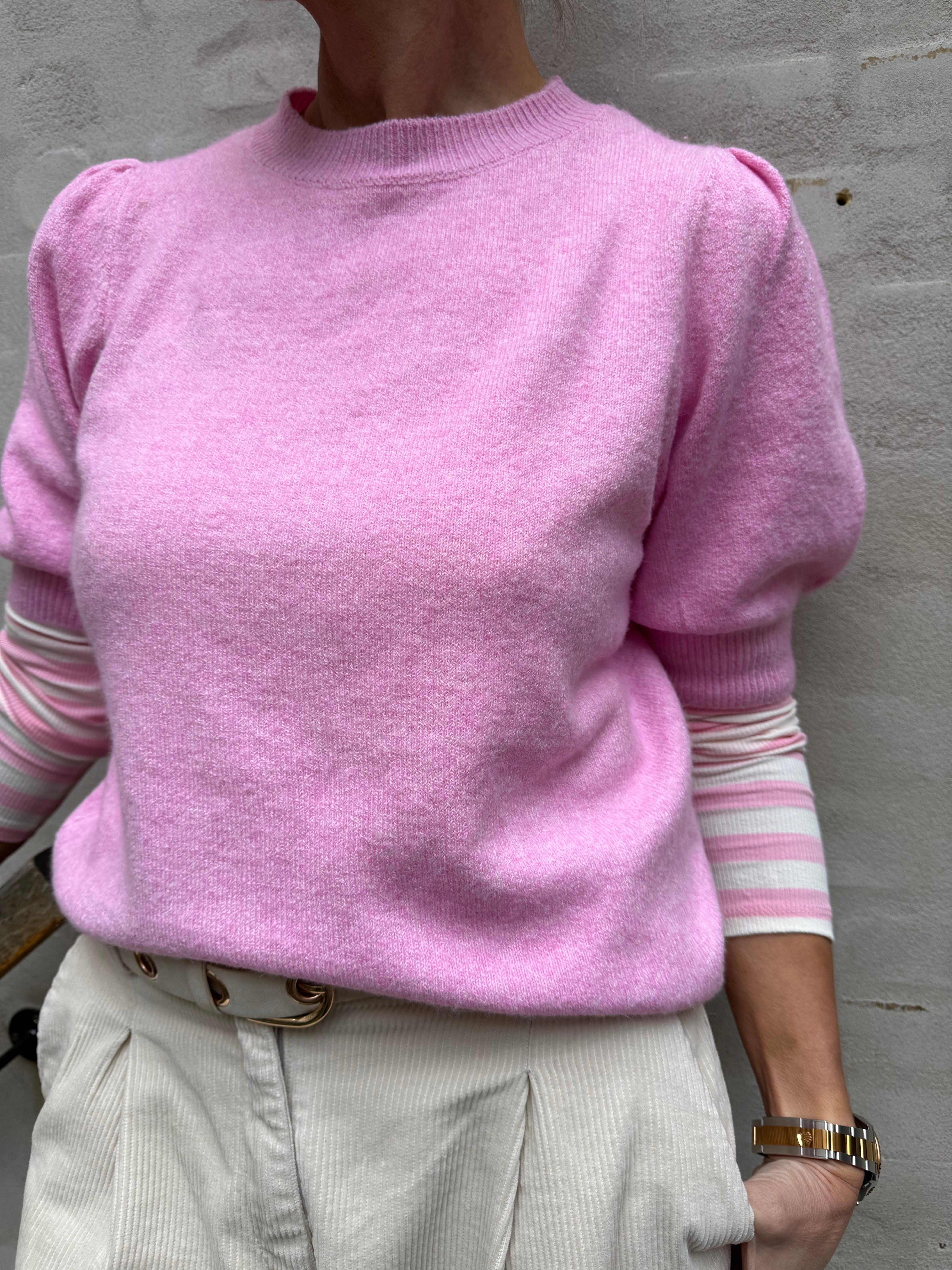 DOFFY O-NECK PULLOVER - Bonbon MELANGE