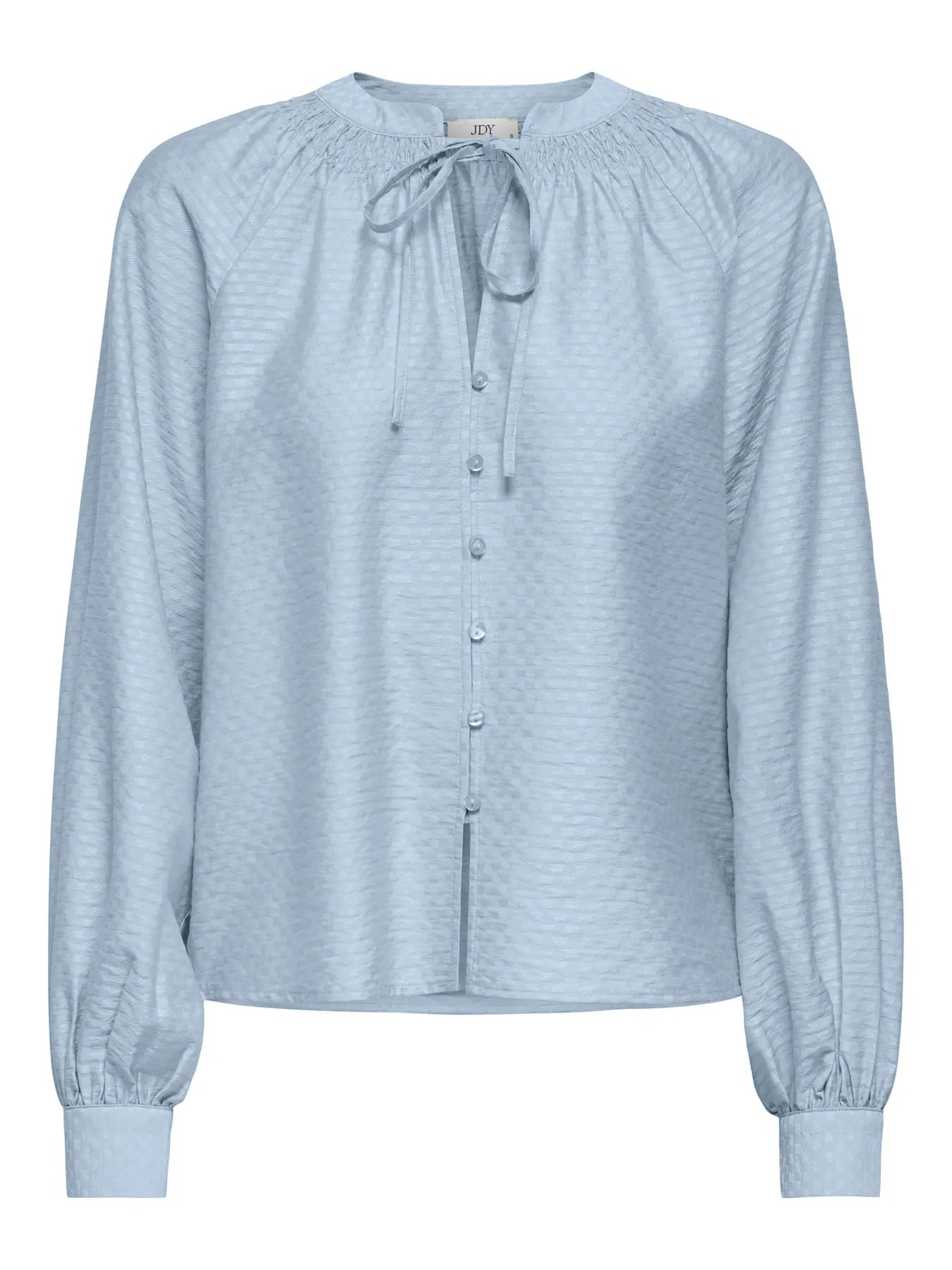 LEAH STRING SHIRT - Cashmere Blue