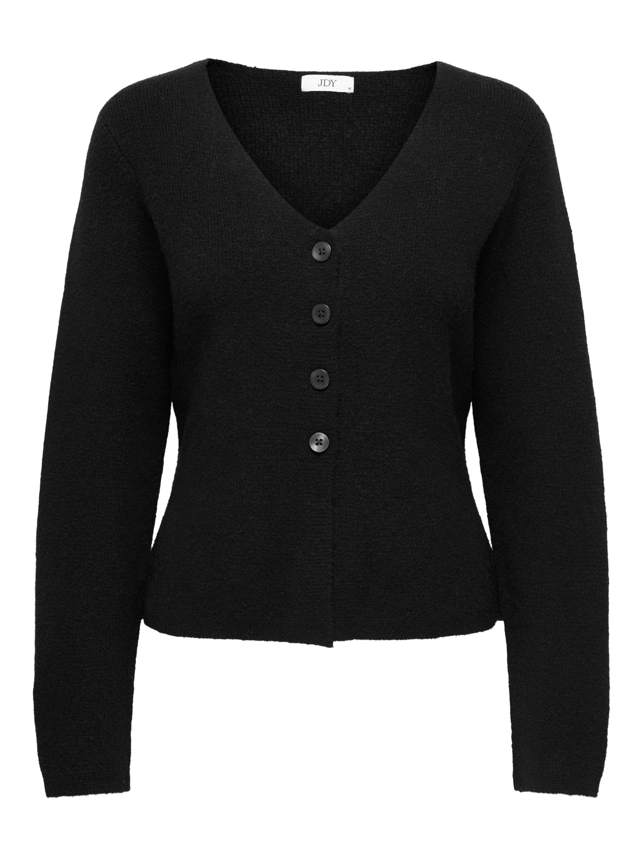 LEA LIFE L/S BUTTON CARDIGAN - Black