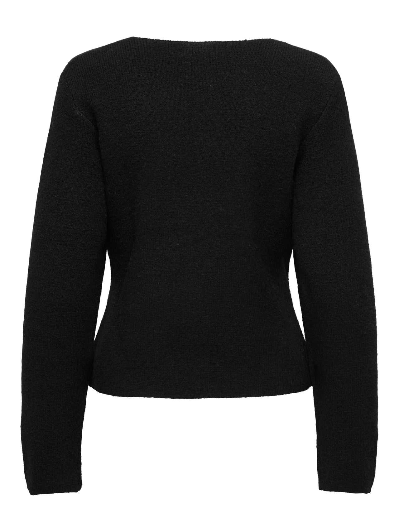 LEA LIFE L/S BUTTON CARDIGAN - Black