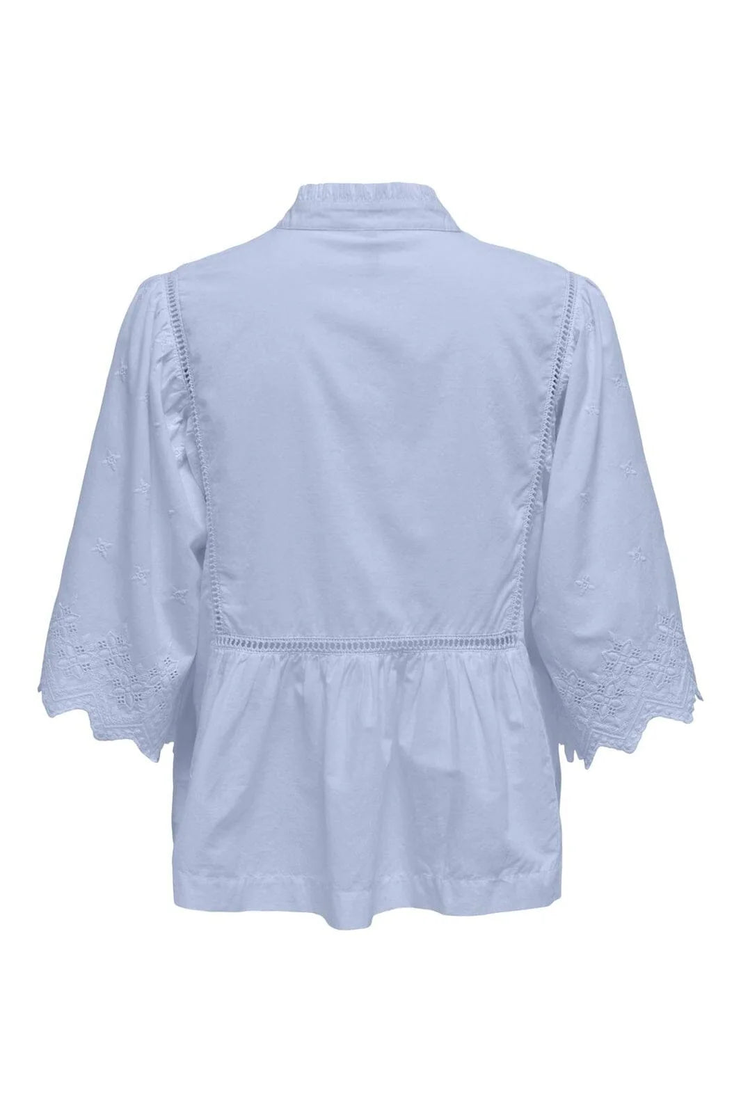 MAYA 2/4 EMBROIDERY TOP - Halogen Blue