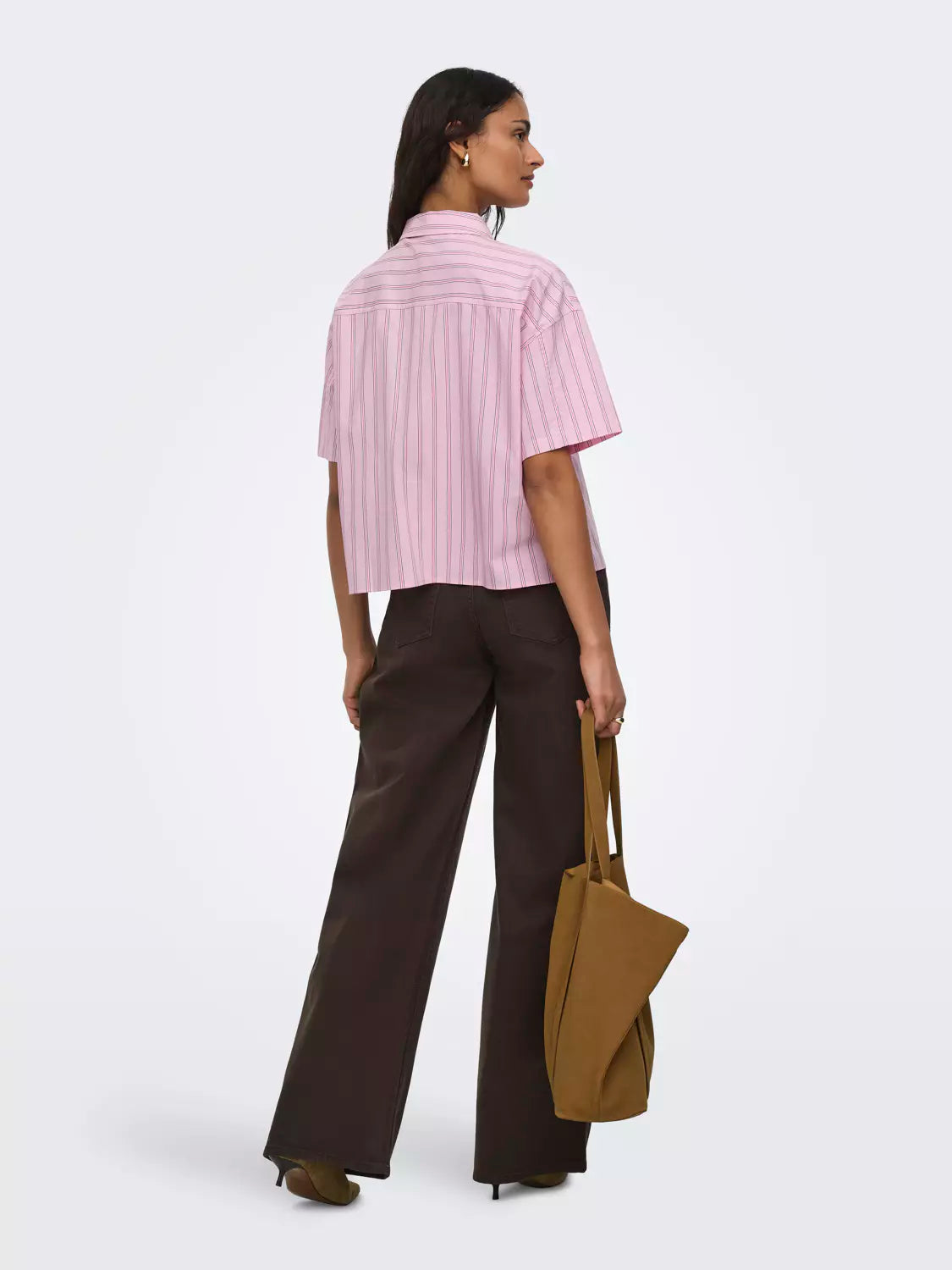 MIO 2/4 BOXY SHIRT - Pink Lady WILD ORCHID&BLACK