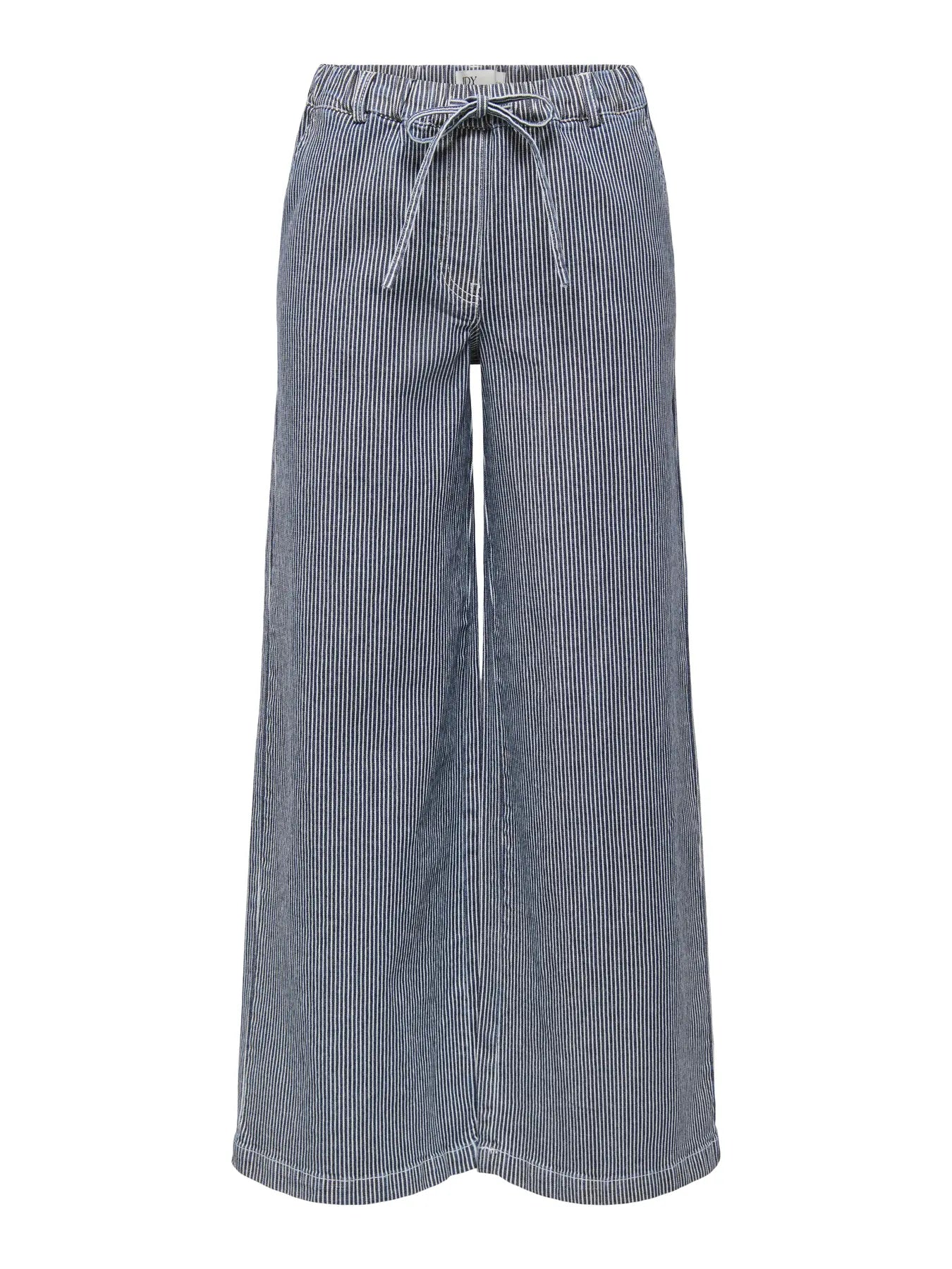NIKITA WIDE STRING PANT - Black Iris CLOUD DANCER