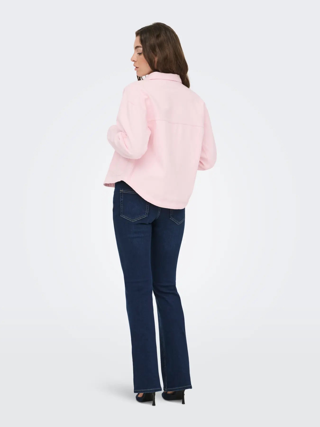 NOMA L/S SHACKET - Chalk Pink