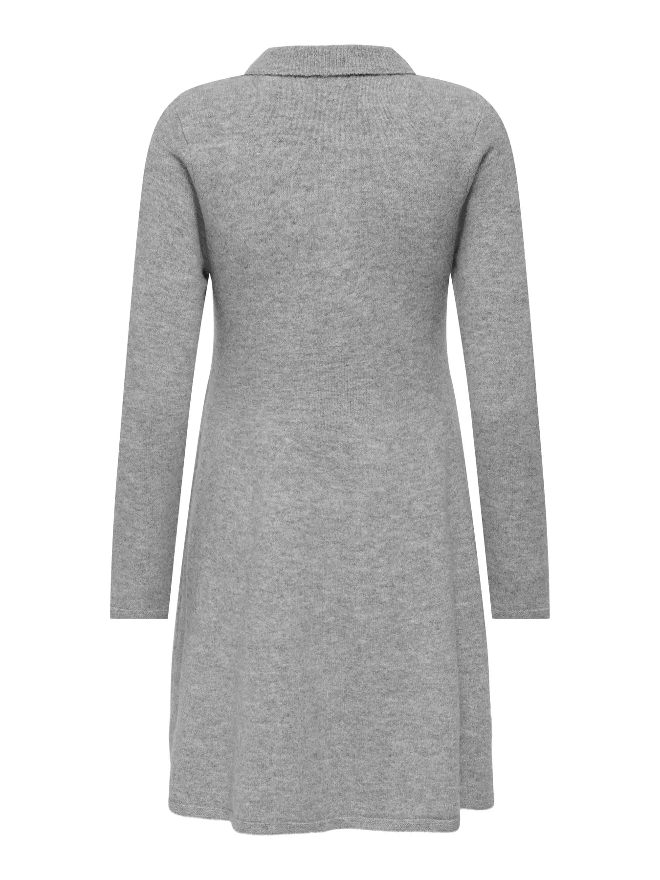 Rosemary Life L/S Collar Dress - Light Grey Melange