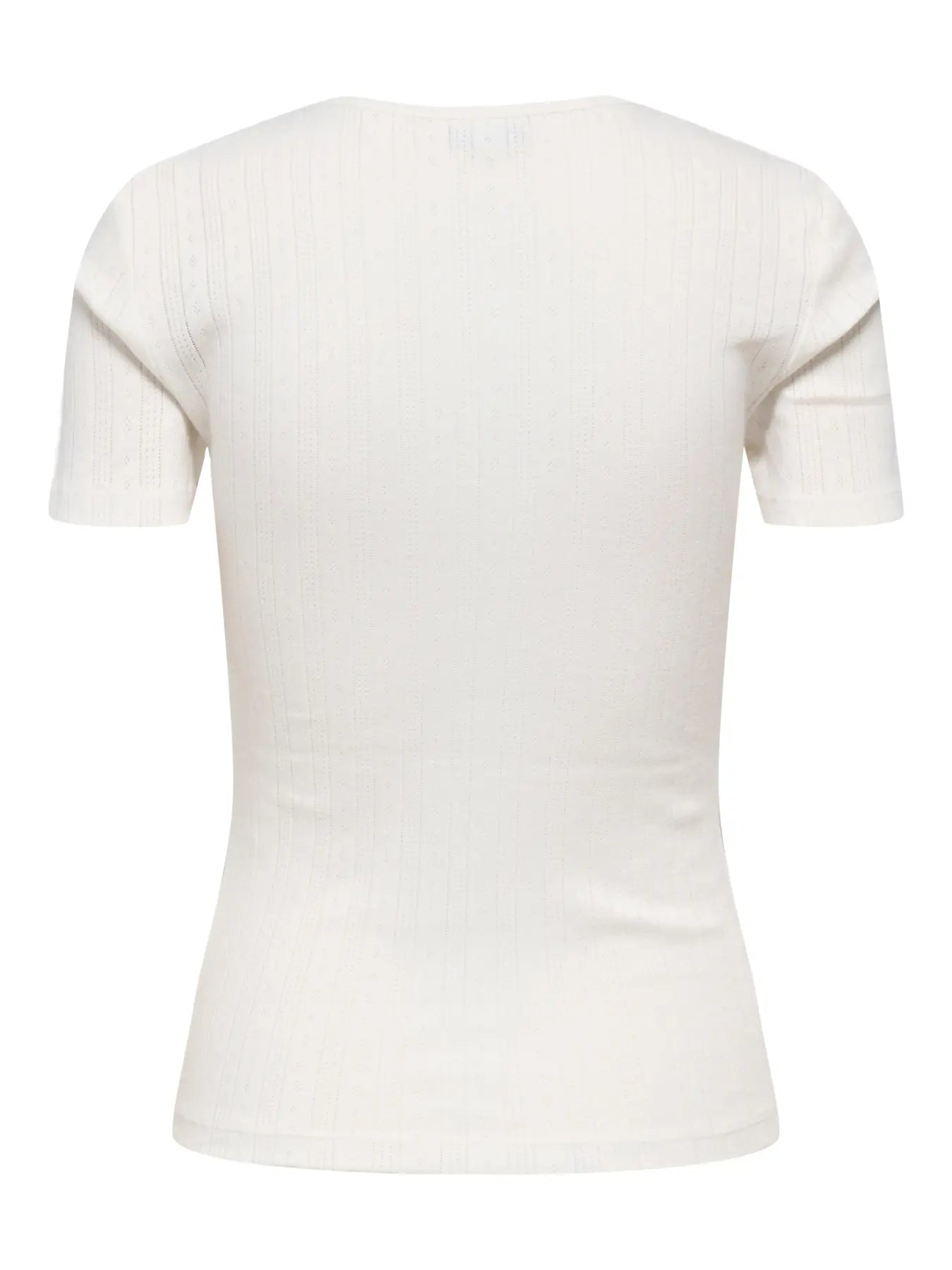 SALSA MIA LIFE SS O NECK TOP - Cloud Dancer