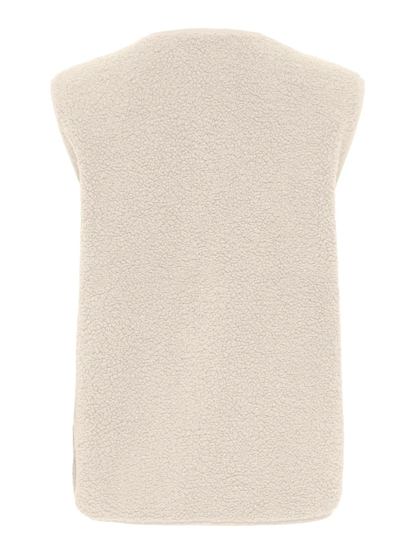 SIMINA TEDDY WAISTCOAT - Birch LIGHT GOLD BUTTON