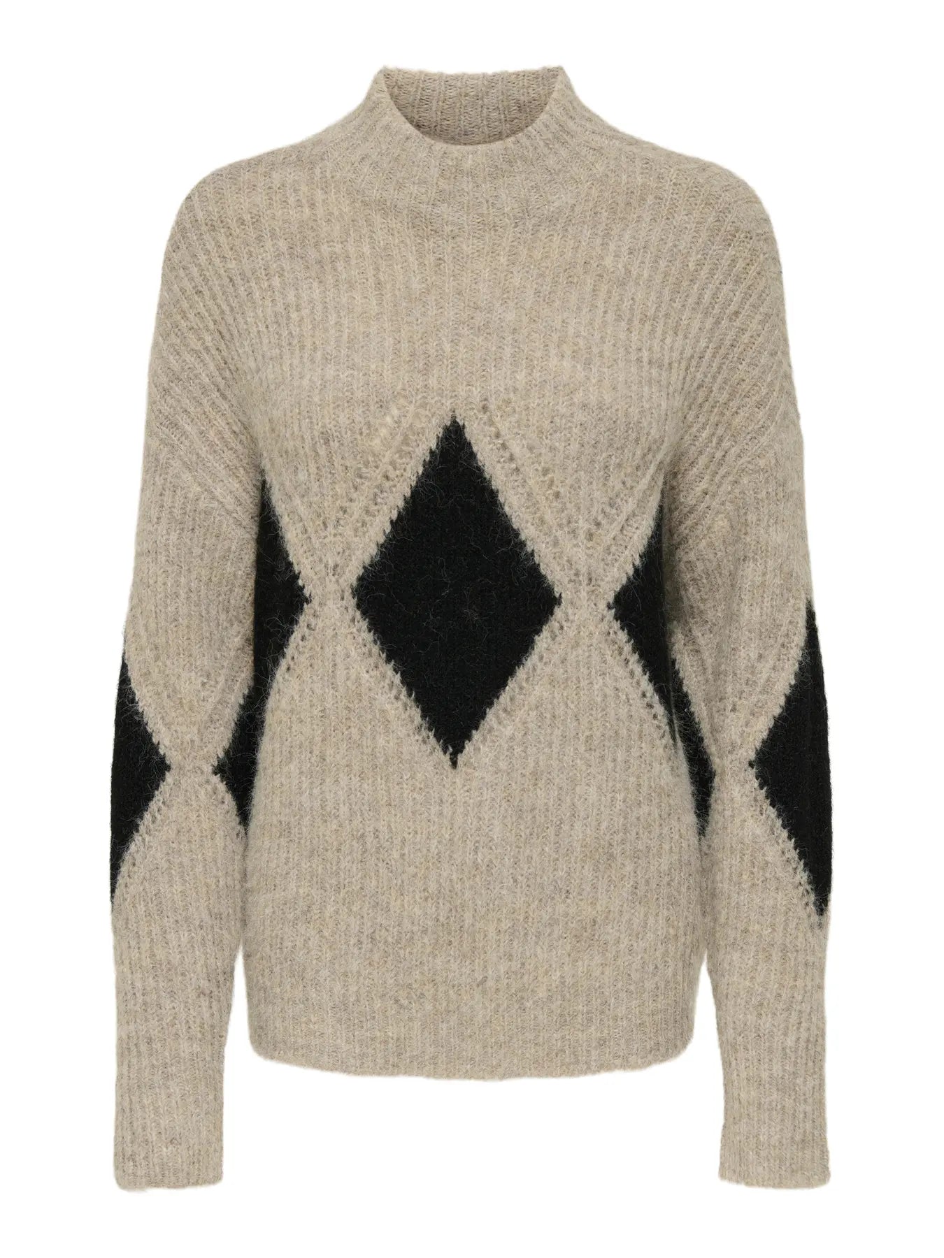 VIV LIFE HIGH NECK PULLOVER - Mountain Trail BLACK