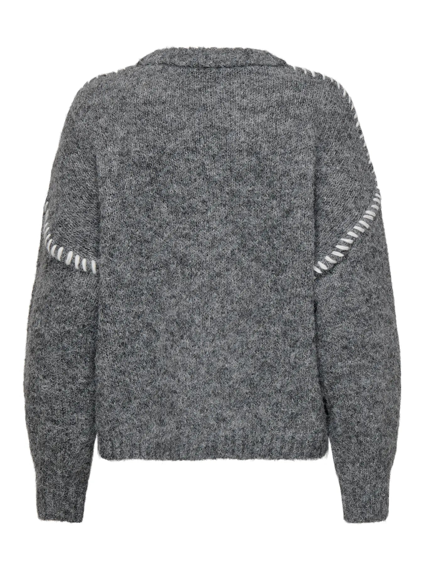 ZOEY LIFE ON STITCH PULLOVER - Dark Grey Melange