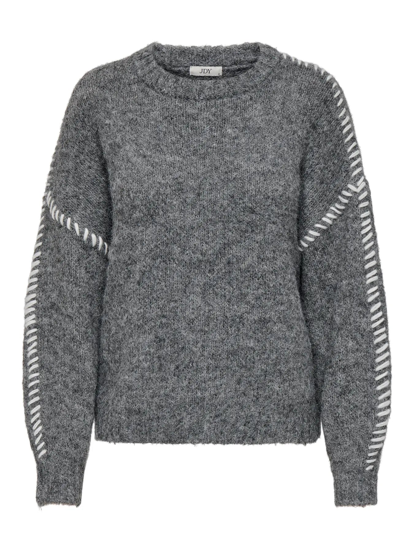 ZOEY LIFE ON STITCH PULLOVER - Dark Grey Melange