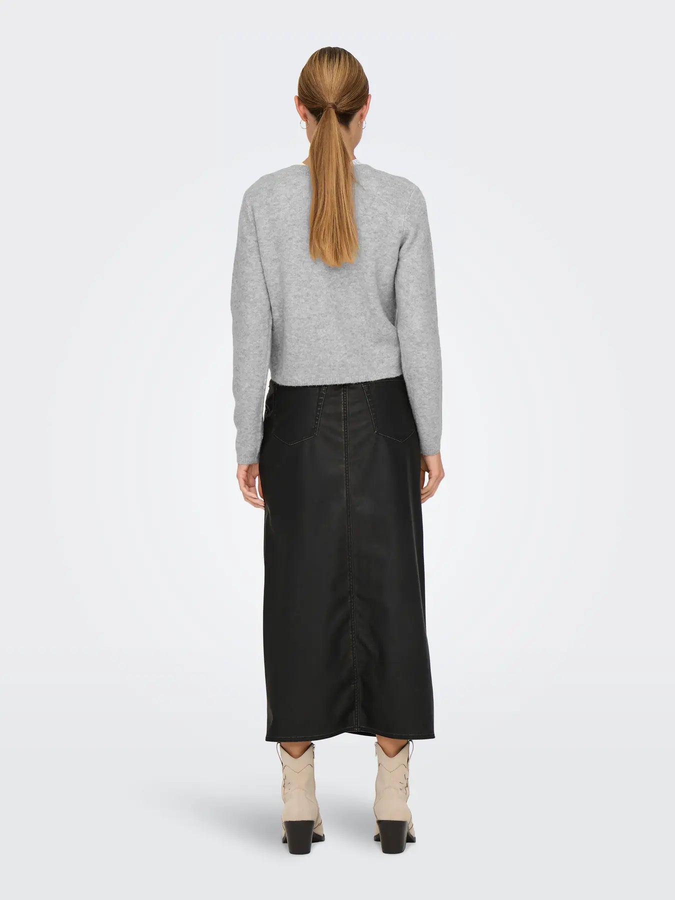 CHLOE LIFE CARDIGAN - Light Grey Melange