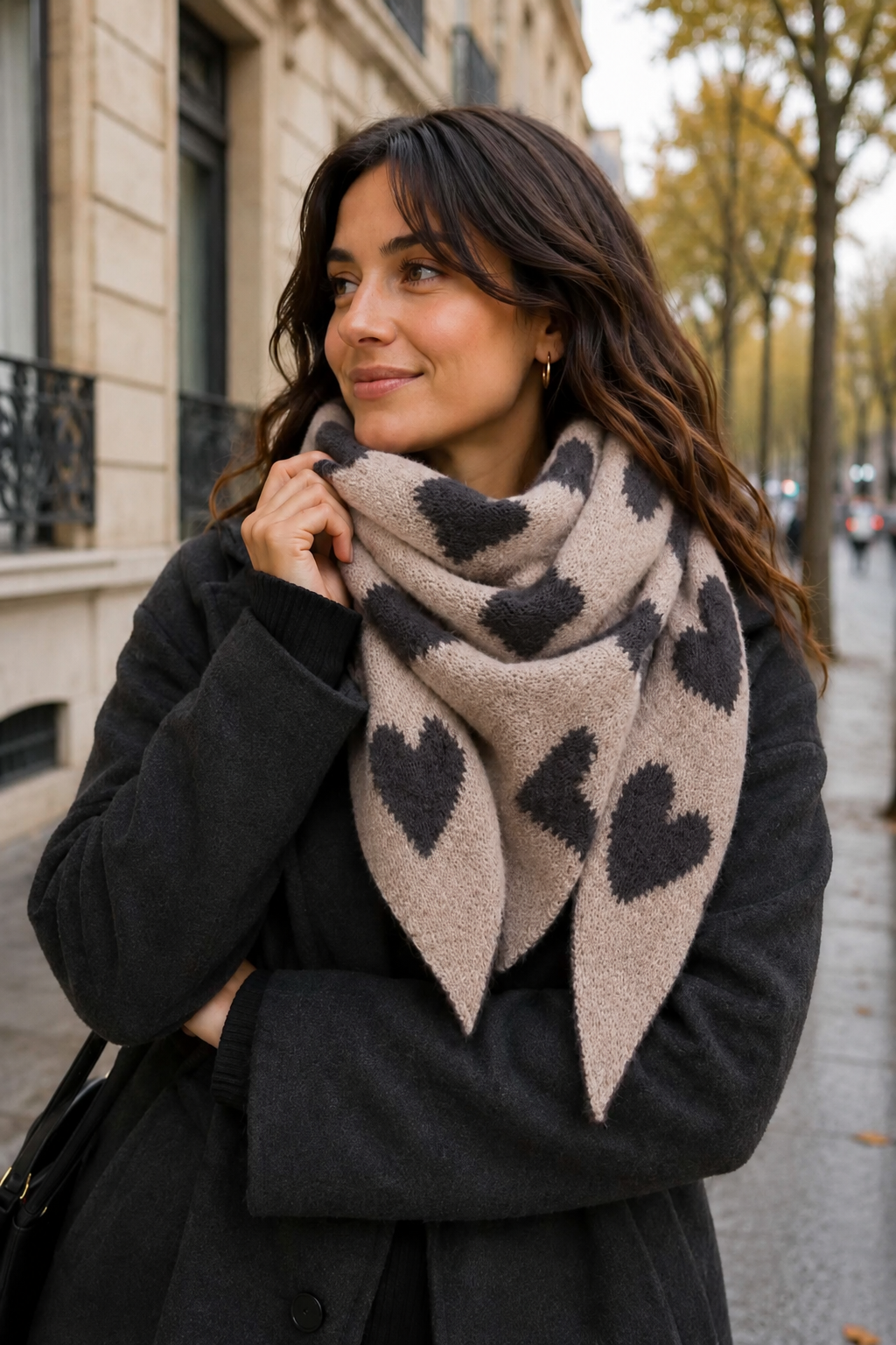 Triangle Scarf - Beige