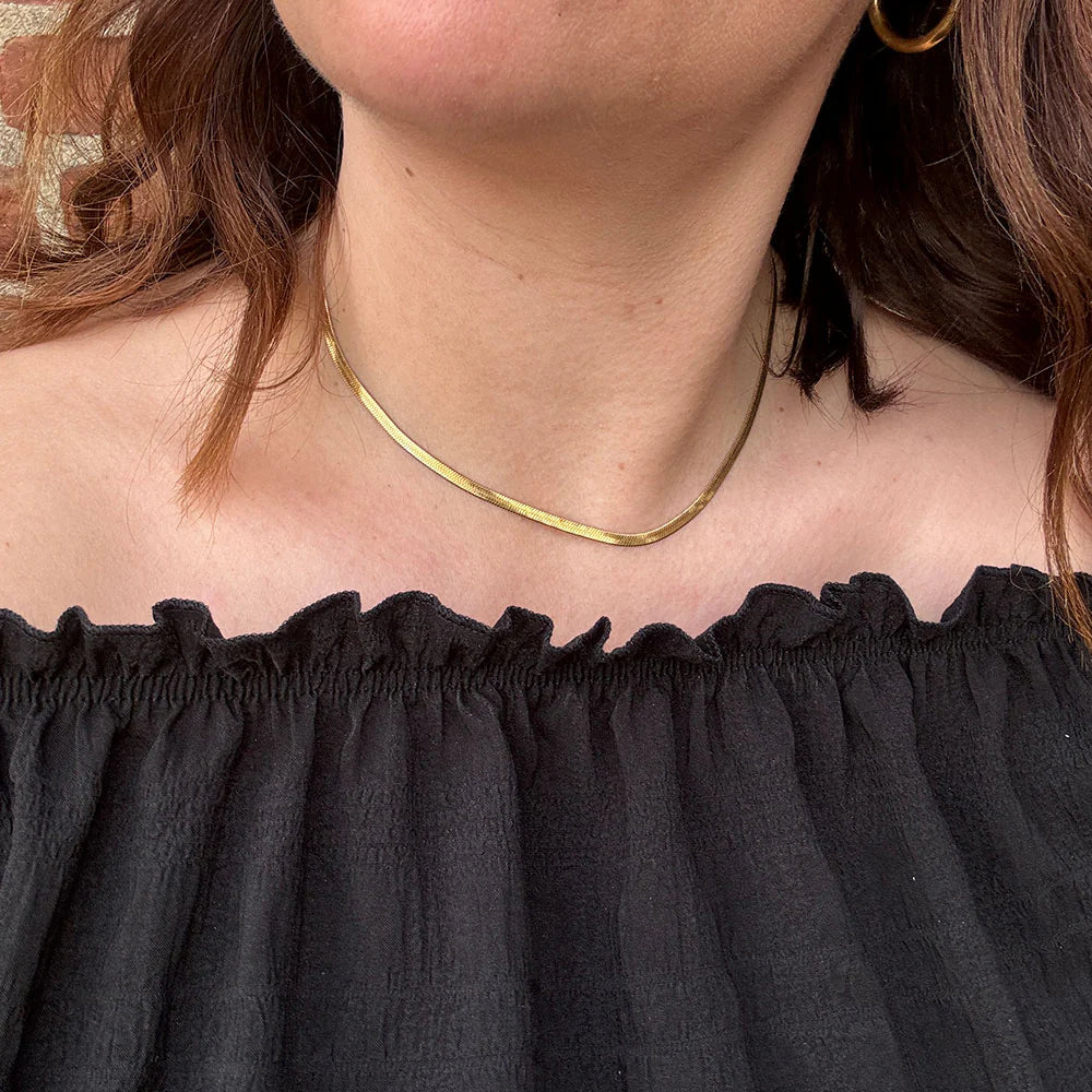 Kleo Necklace - 18 karat guldbelagt