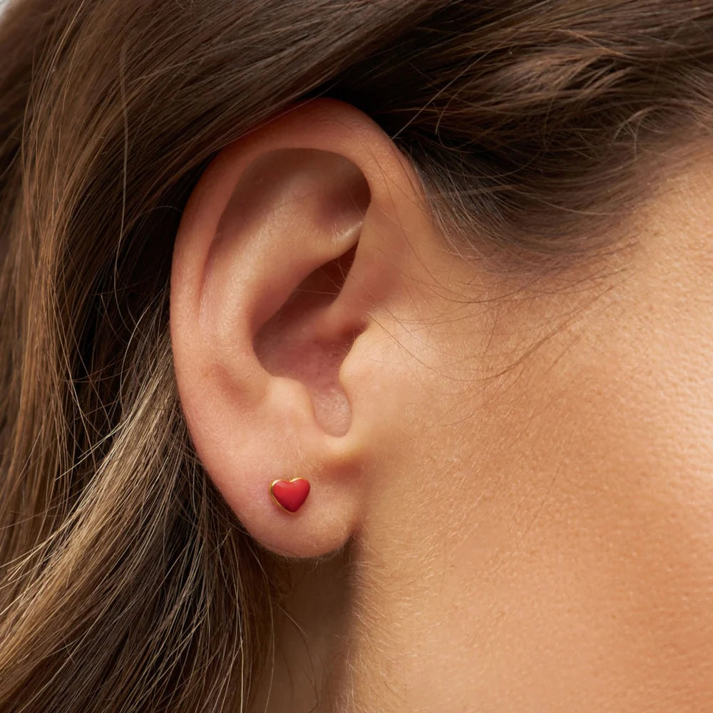 Love U ørering 1 stk - Passion Red