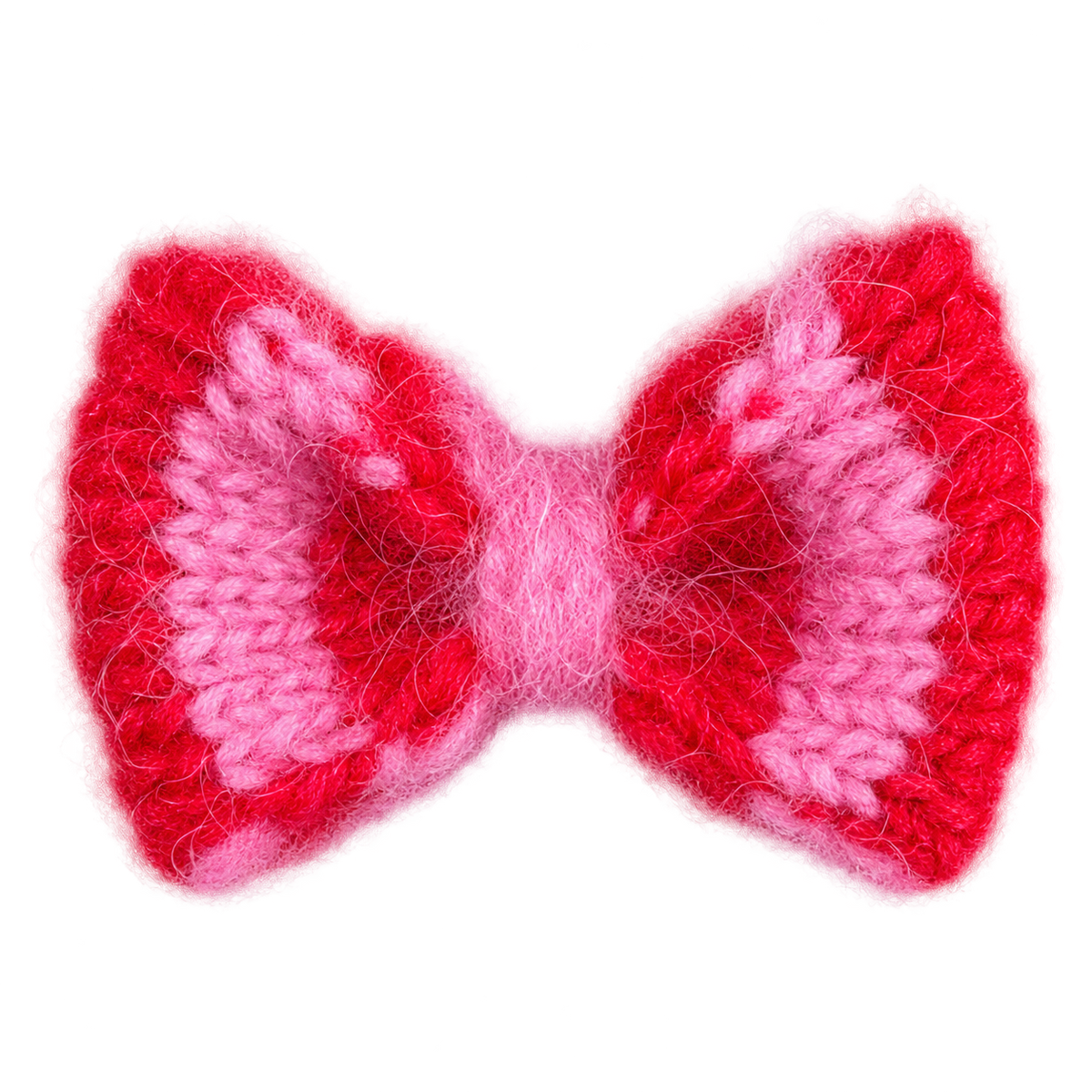 BOW Broche Mohair - Pink/Red