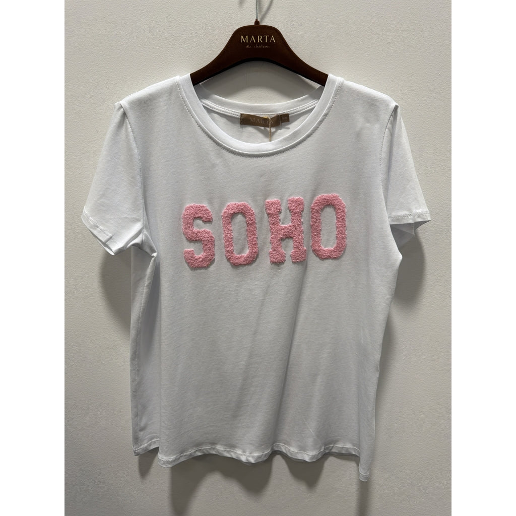 PREORDER-Herdis Tee - White/Baby