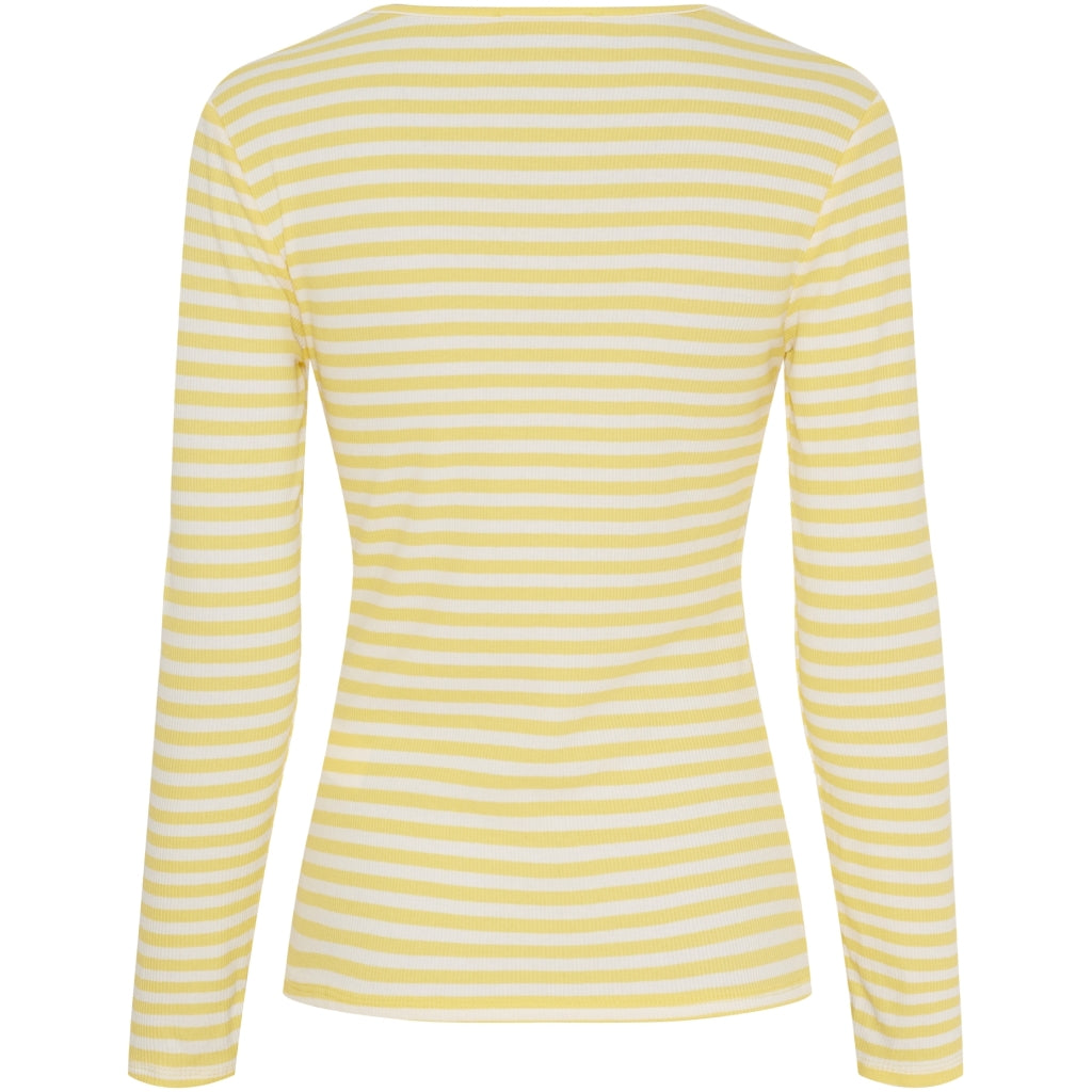 Josiane LS Tee - Giallo/Greggio
