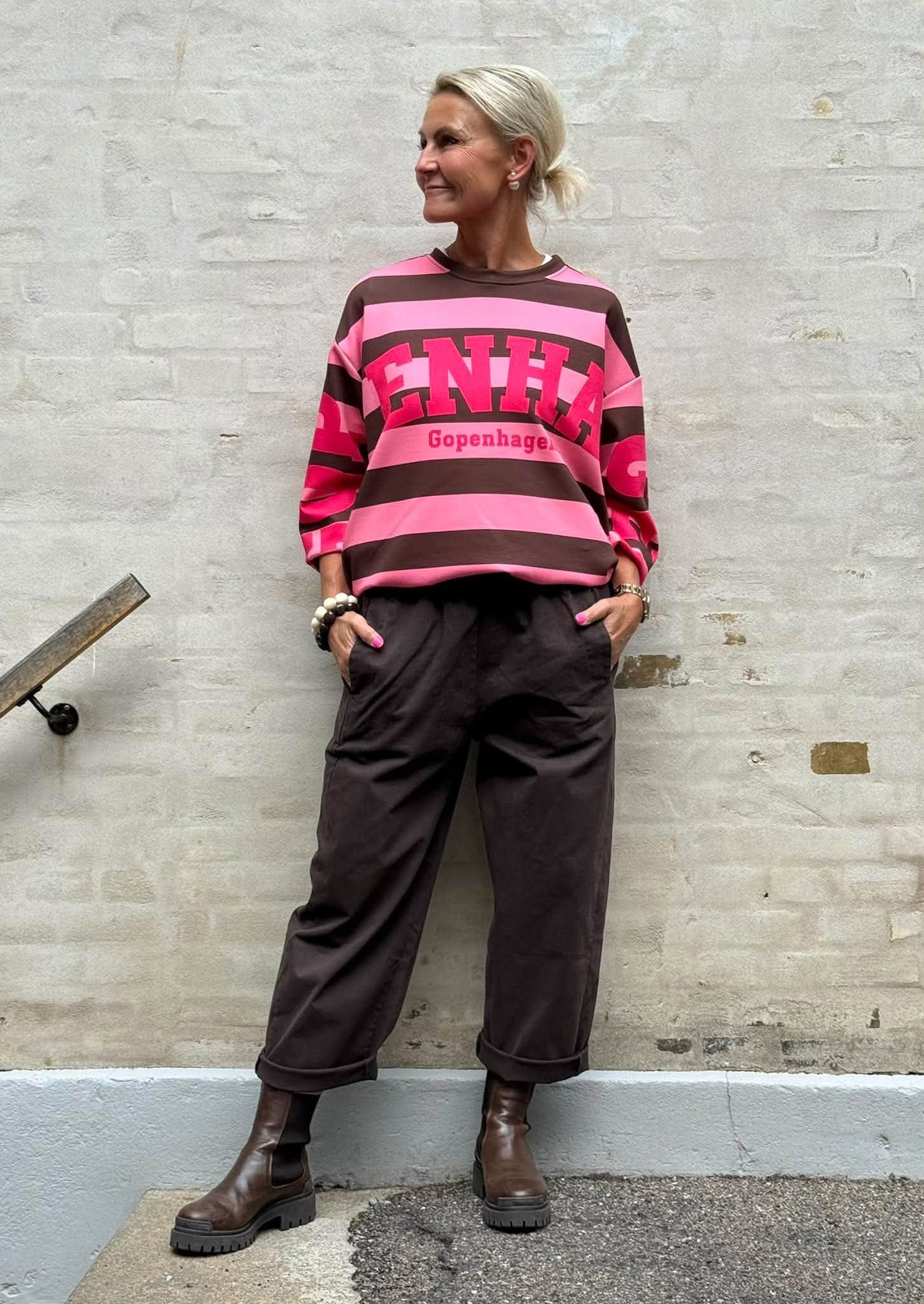 PREORDER-Nerina Sweatshirt - Moro/Pink