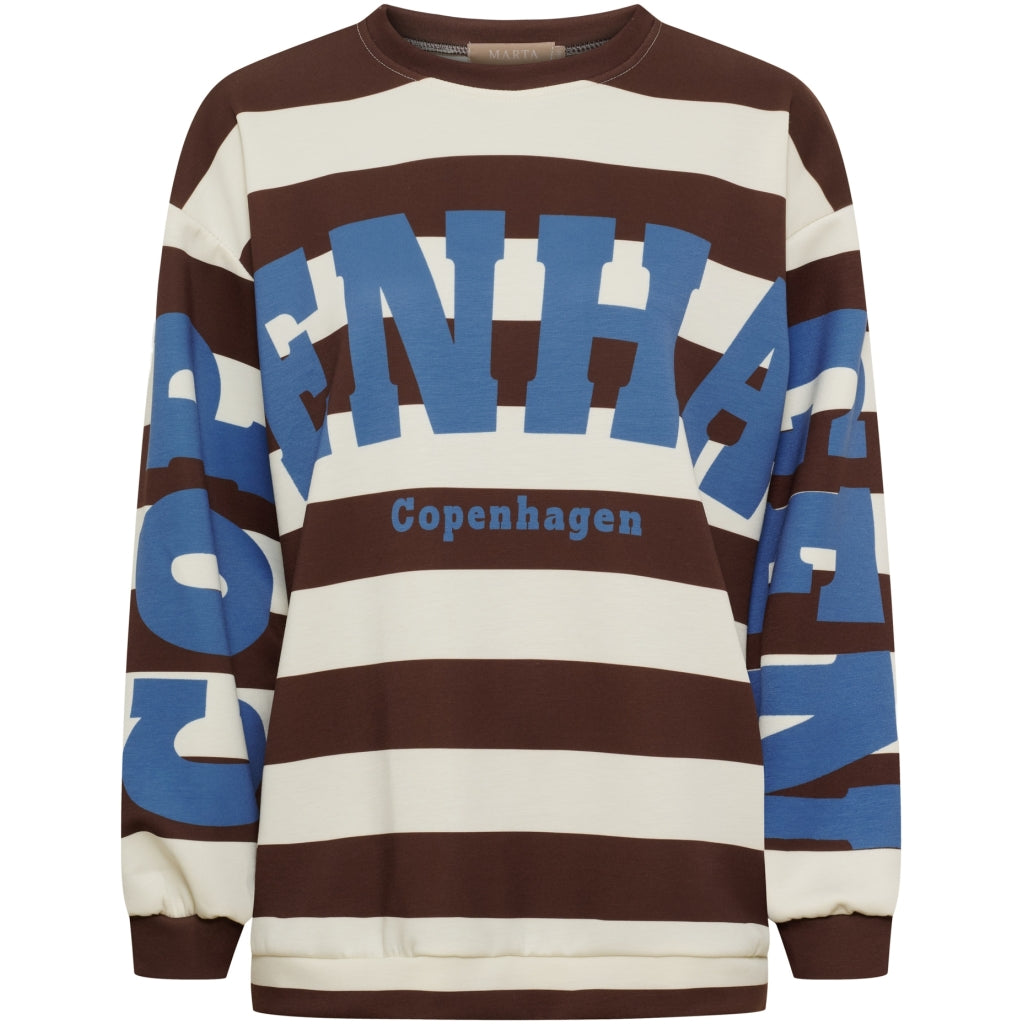 Nerina Sweatshirt - Choco/Jeans Blue