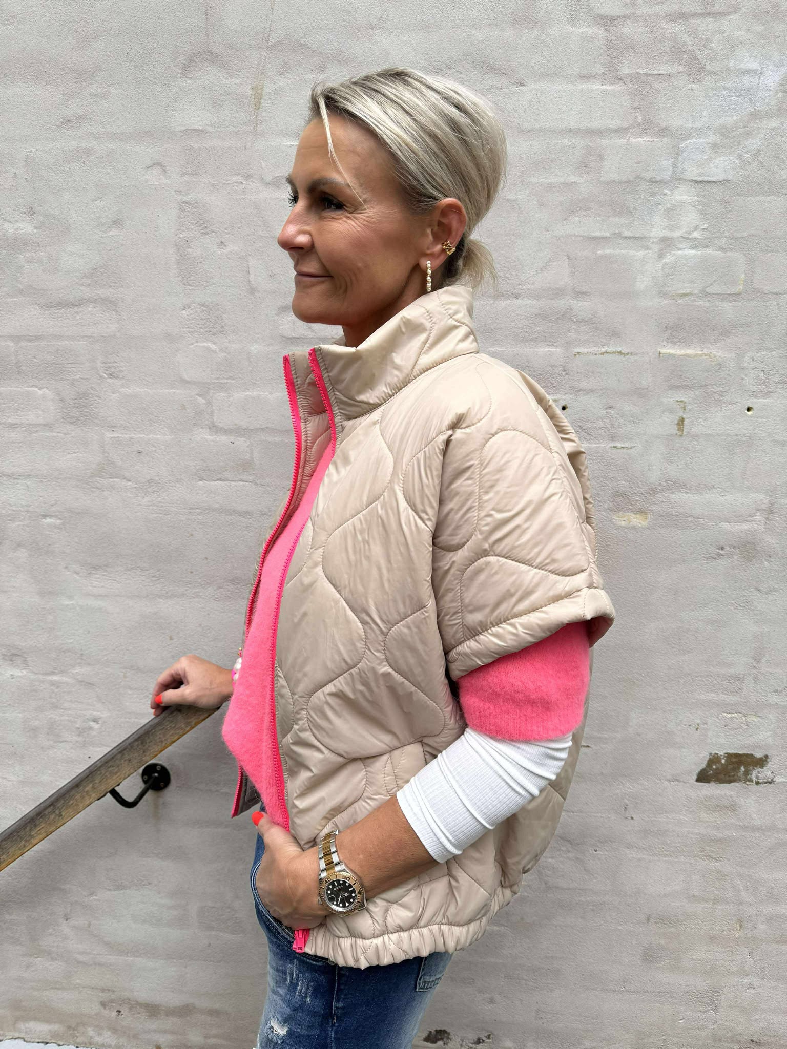 Bianca Vest - Beige Pink