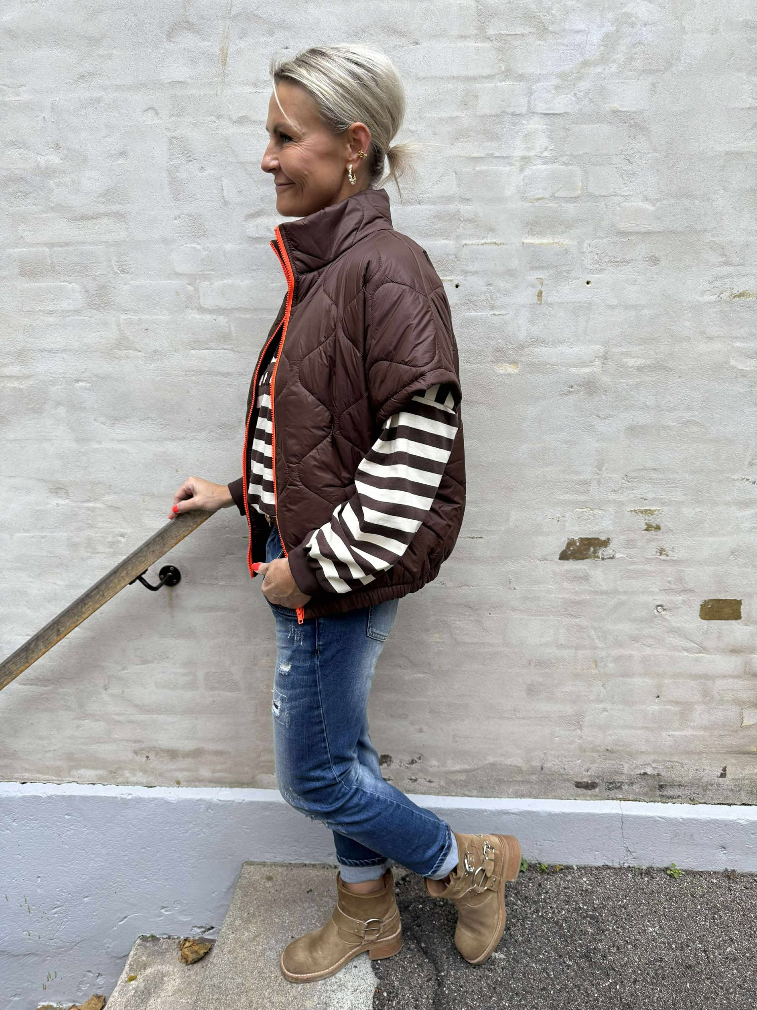 Bianca Vest - Brown Coral