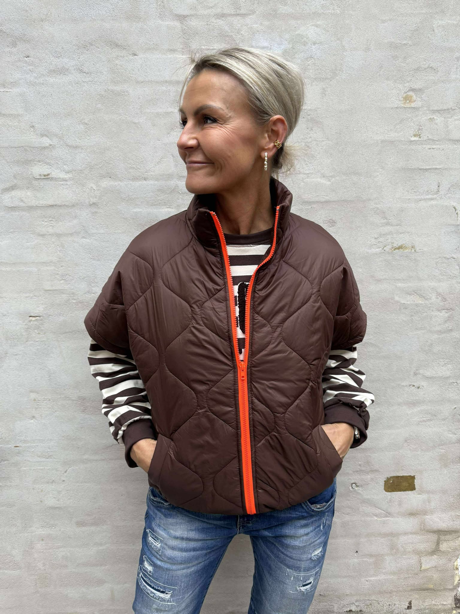 Bianca Vest - Brown Coral