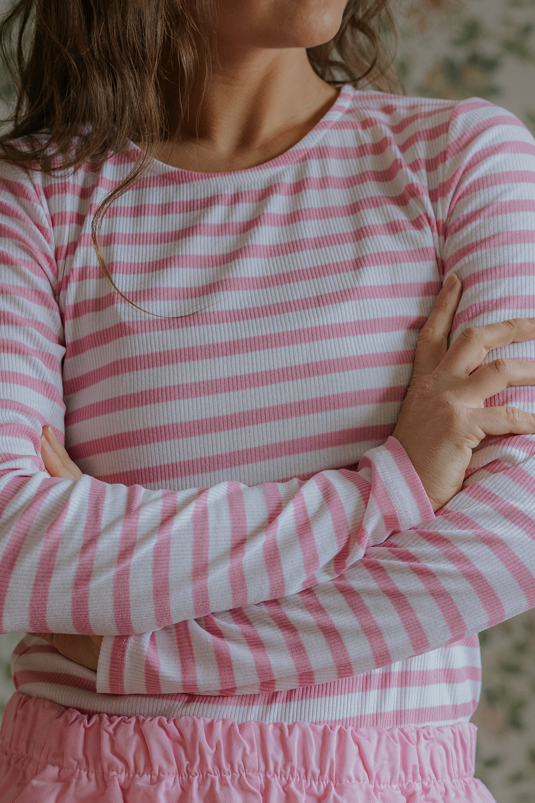 Everyday Stripes Blouse - Bubblegum