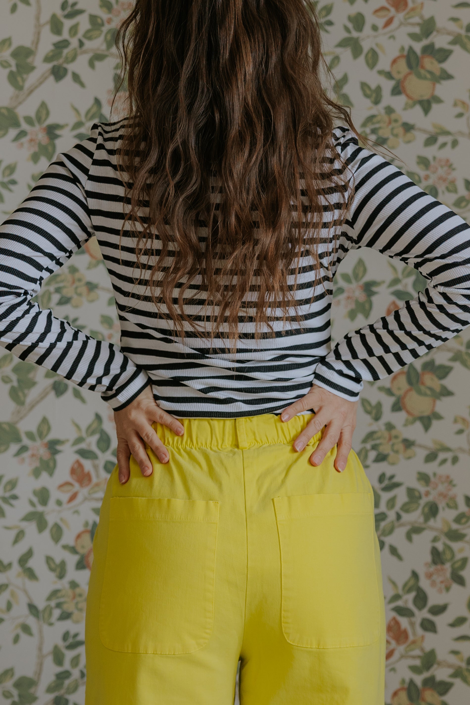 Everyday Stripes Blouse - Black