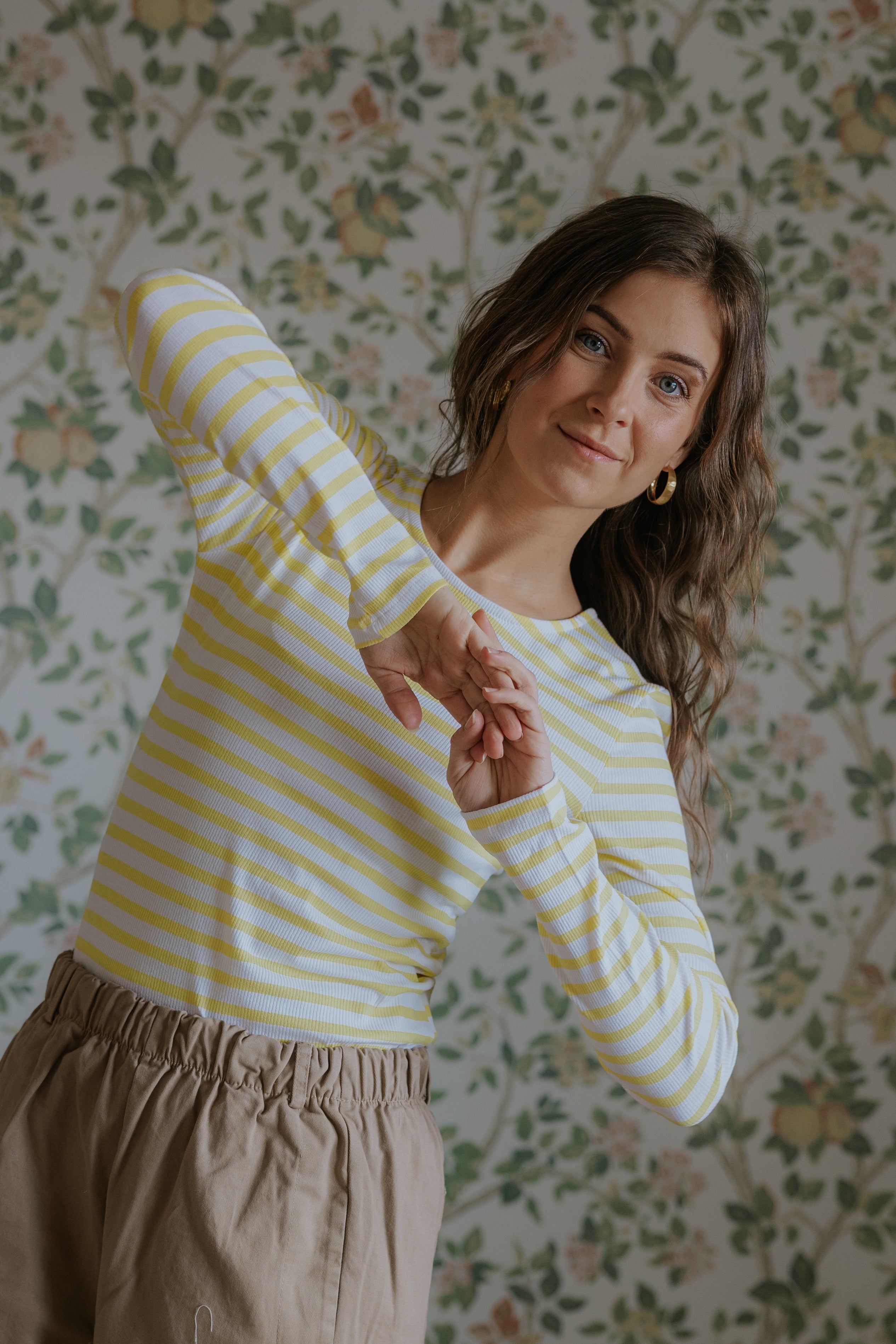 Everyday Stripes Blouse - Yellow