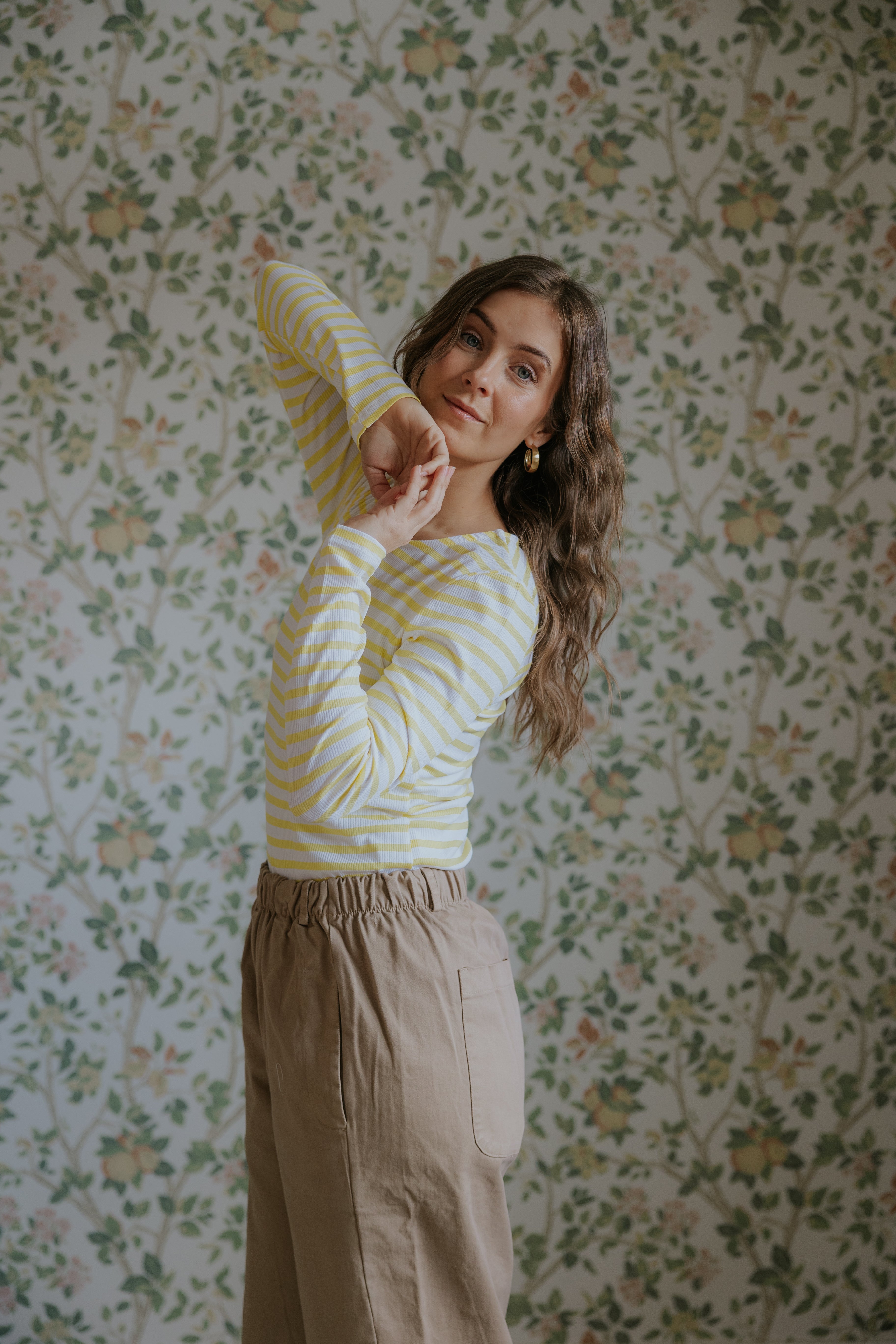 Everyday Stripes Blouse - Yellow