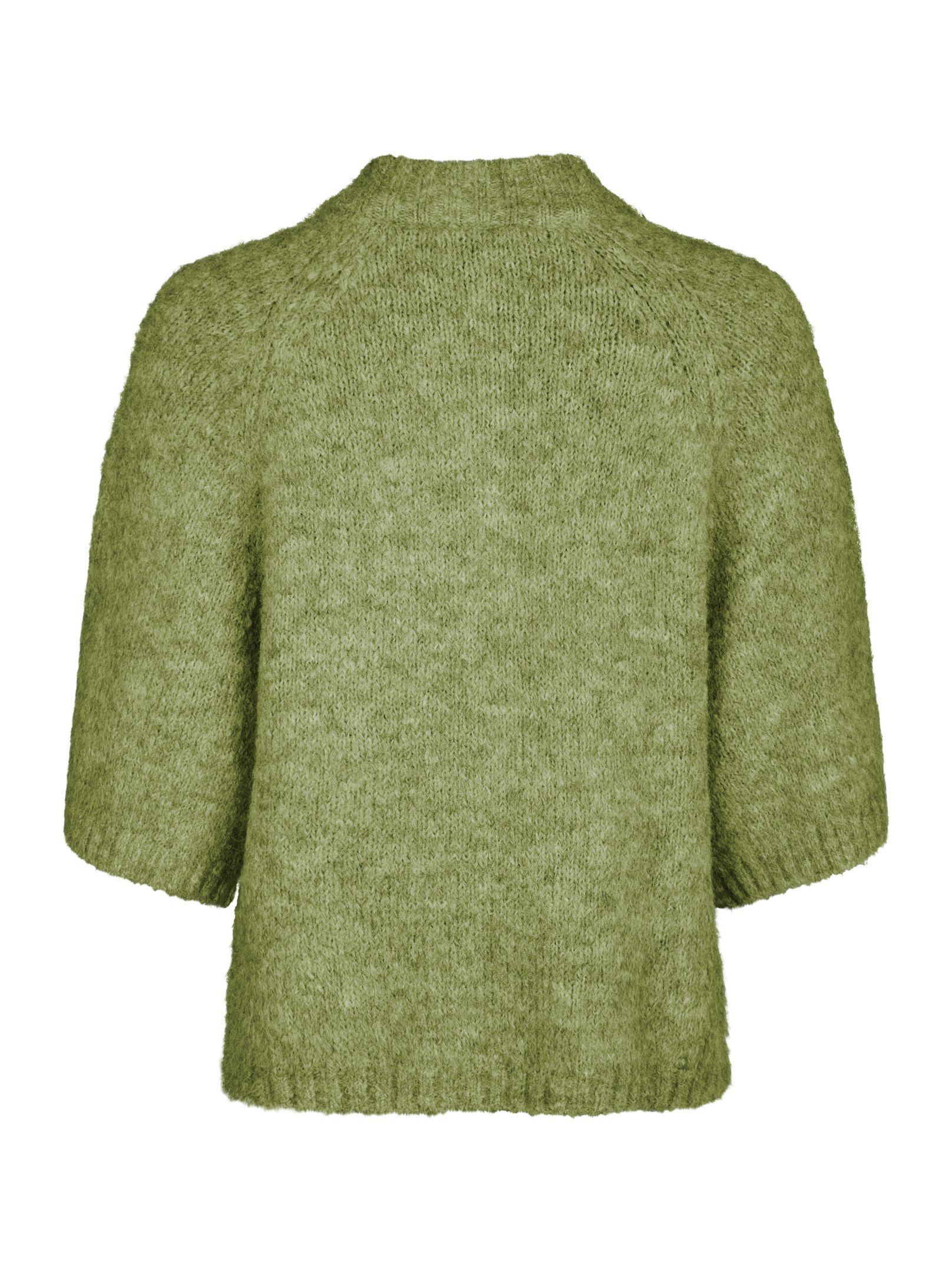 Benuta Fluffy Knit Cardigan - Dusty Green