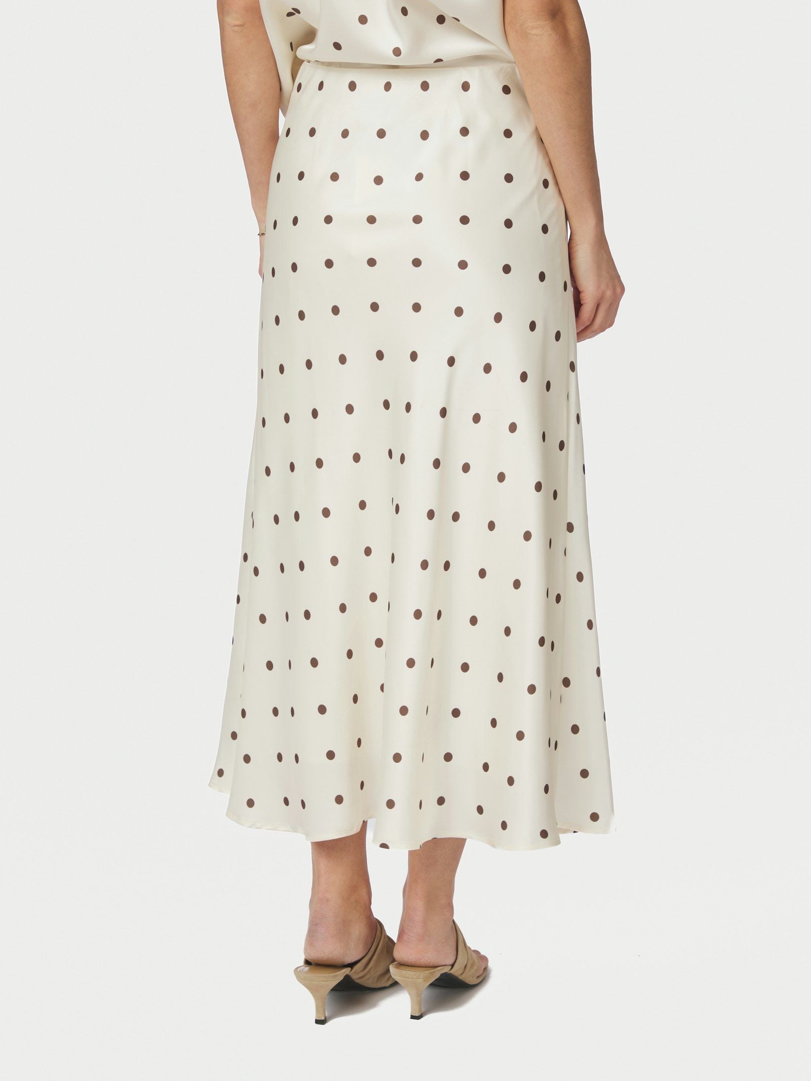 Bovary Dot Skirt - Creme