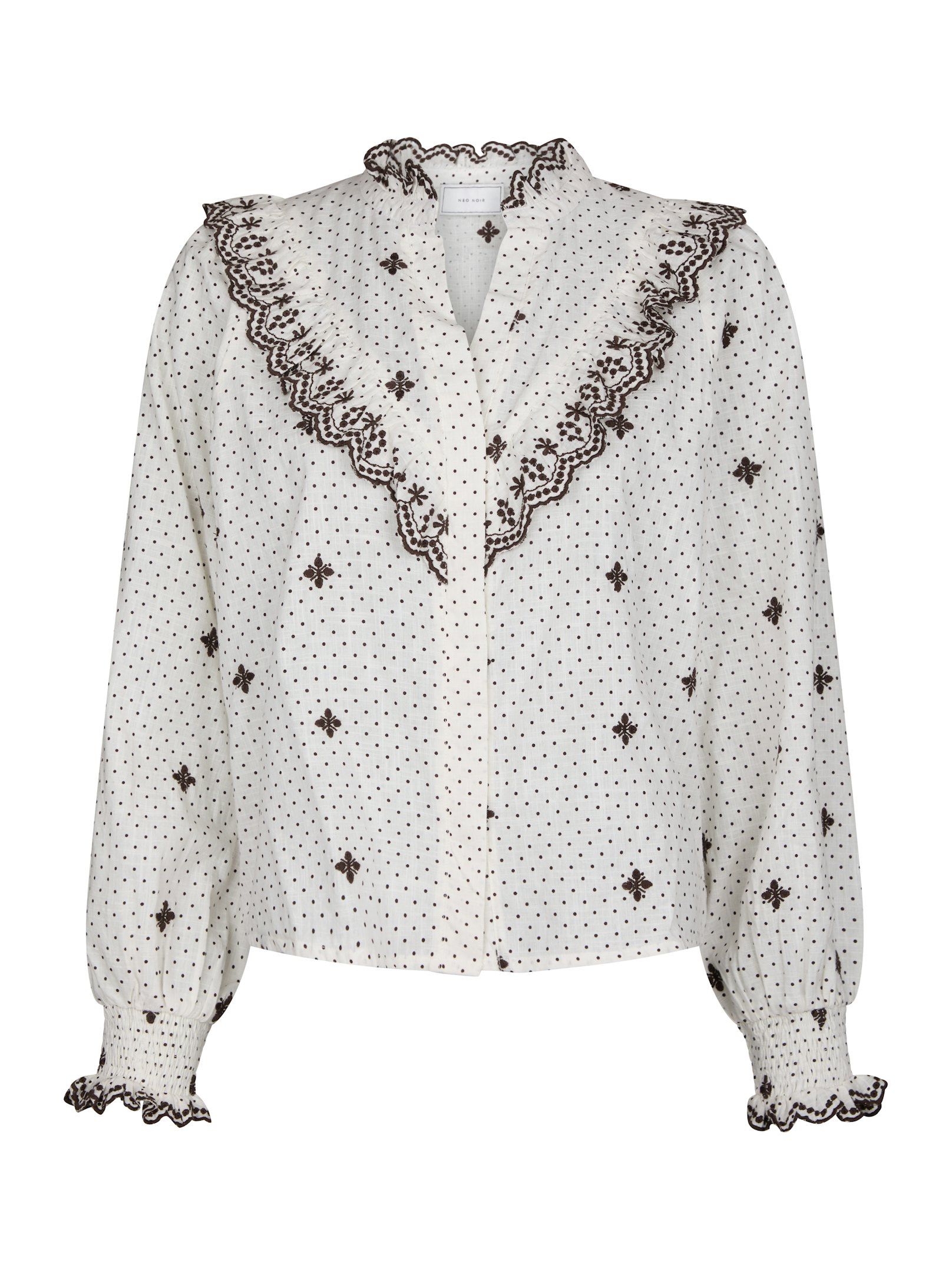 Degas Dot Blouse - Off White