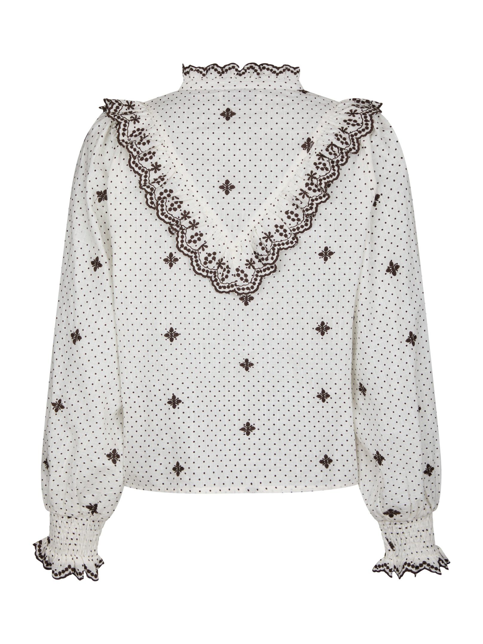 Degas Dot Blouse - Off White